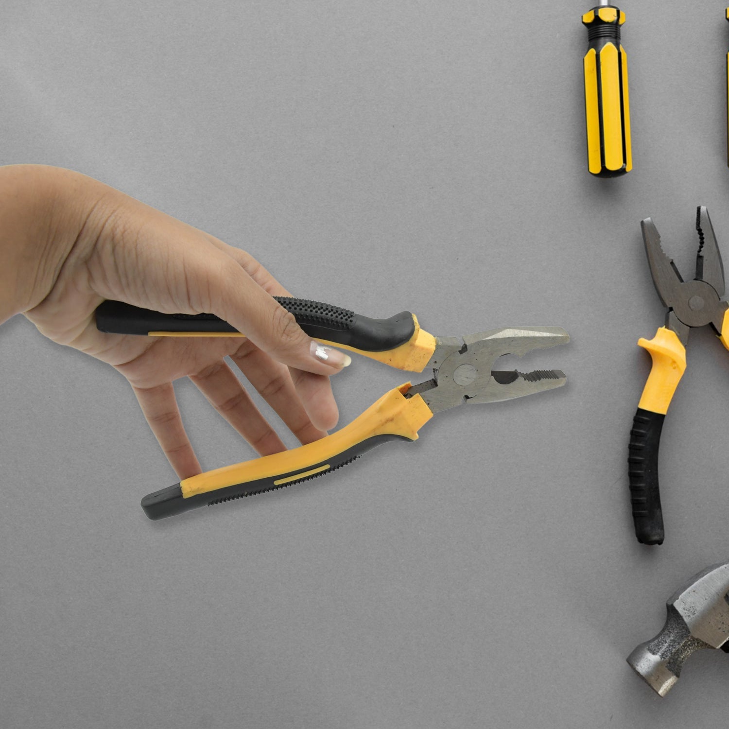 1698 Wire Beading Featured Repair Tool Serrated reliable efficacy Jaws Combination Cutting Plier, Sturdy Steel Combination Plier for Home & Professional Use 1pc