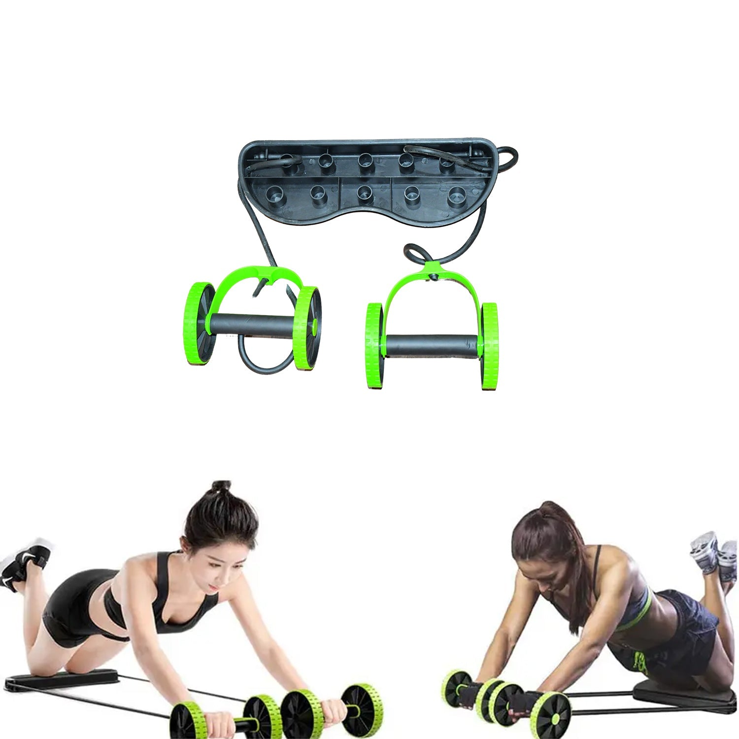 7246 Professional Fitness Imported Ab Builder Ab Care Xtreme Fitness Resistance Exerciser Resistance Tube Ab Slimmer Rope Exerciser Body Building Home Gym Trainer for Both Men & Women (1 Pc)