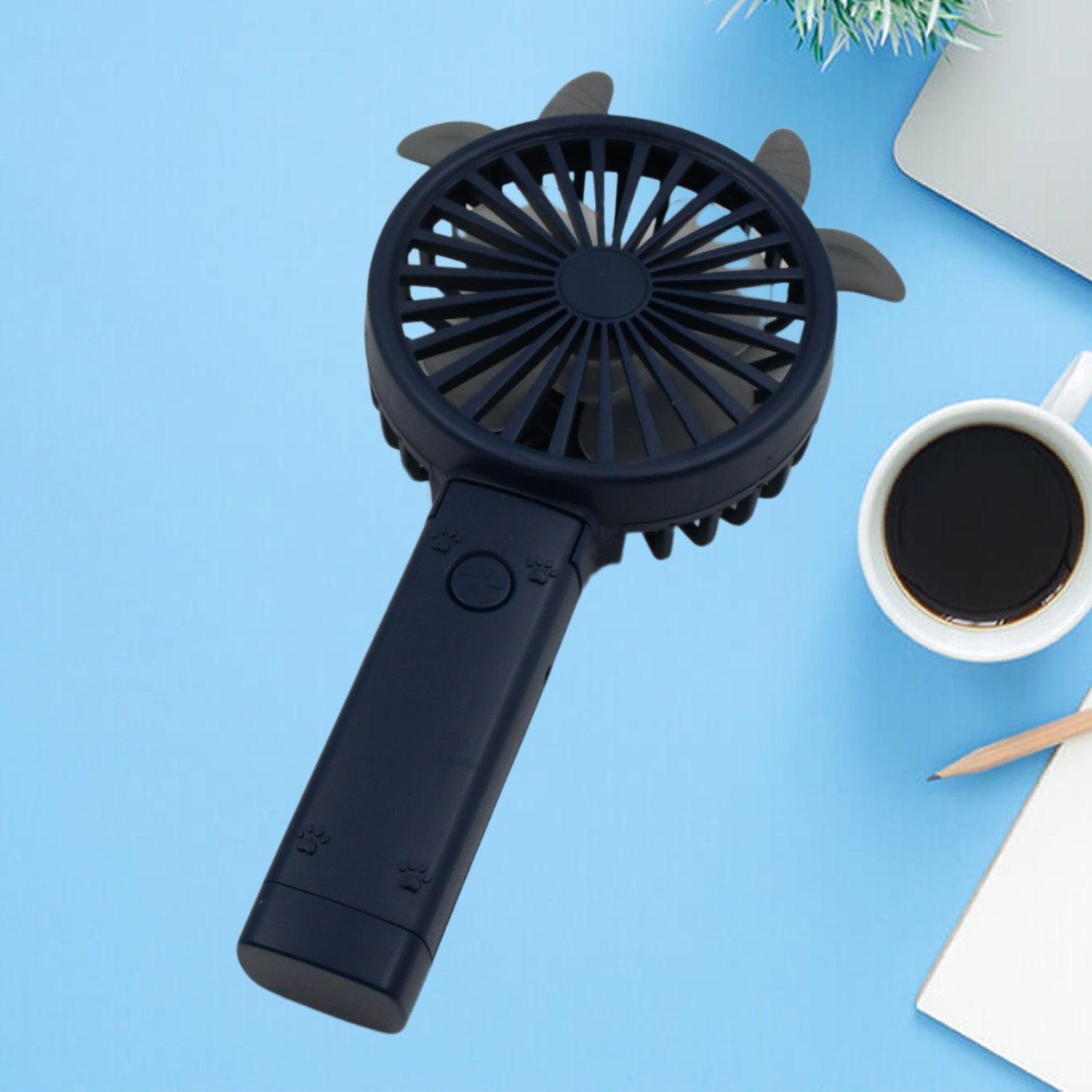 17731 Portable Small Electric Fan Handheld, USB Rechargeable Mini Student Handheld Class Personal Fan (1 Pc / Mix Color Design)