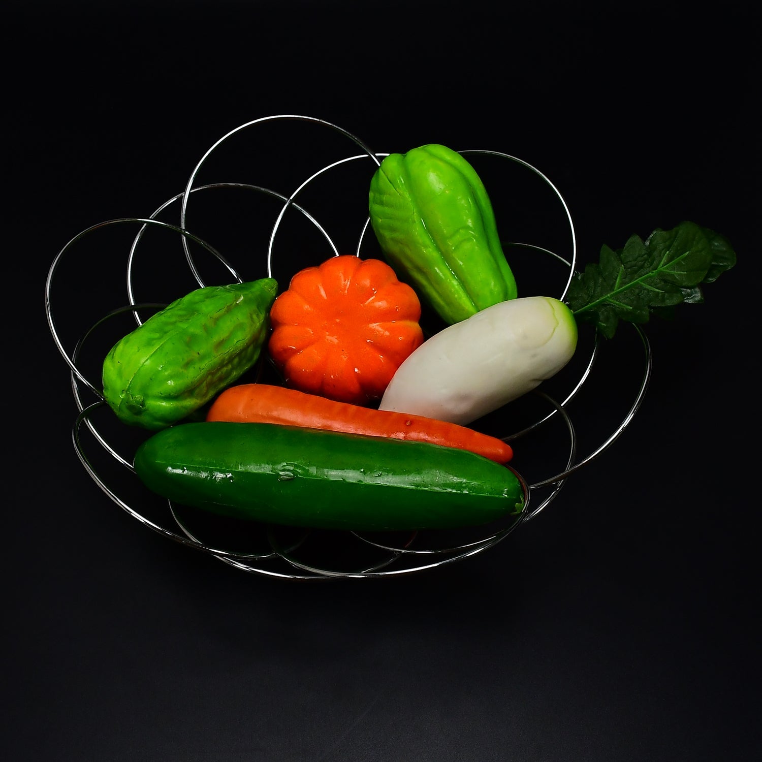 5189 Fruit Storage Bowl Steel 39cm For Kitchen & Home Use