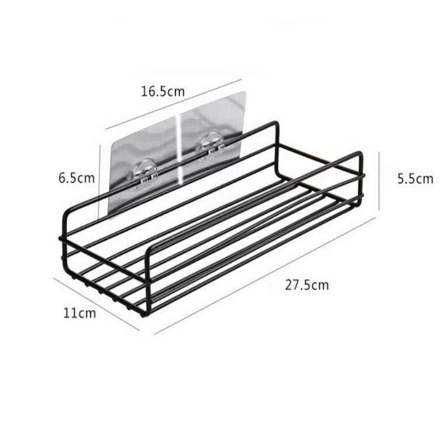 1764 Multipurpose Wall Mount Metal Bathroom Shelf and Rack for Home and Kitchen.