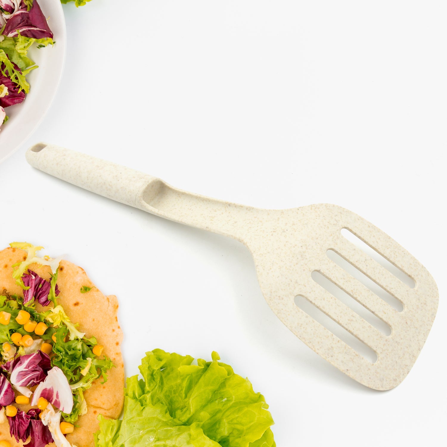 Plastic Kitchen Accessories Skimmer, Spatula Spoon & Soup Spoon Heat Resistant Non Stick Spoons Kitchen Cookware Items Heat Resistant Plastic Kitchen Utensils for Cooking, BPA FREE Gadgets for Non-Stick Cookware (1 Pc )