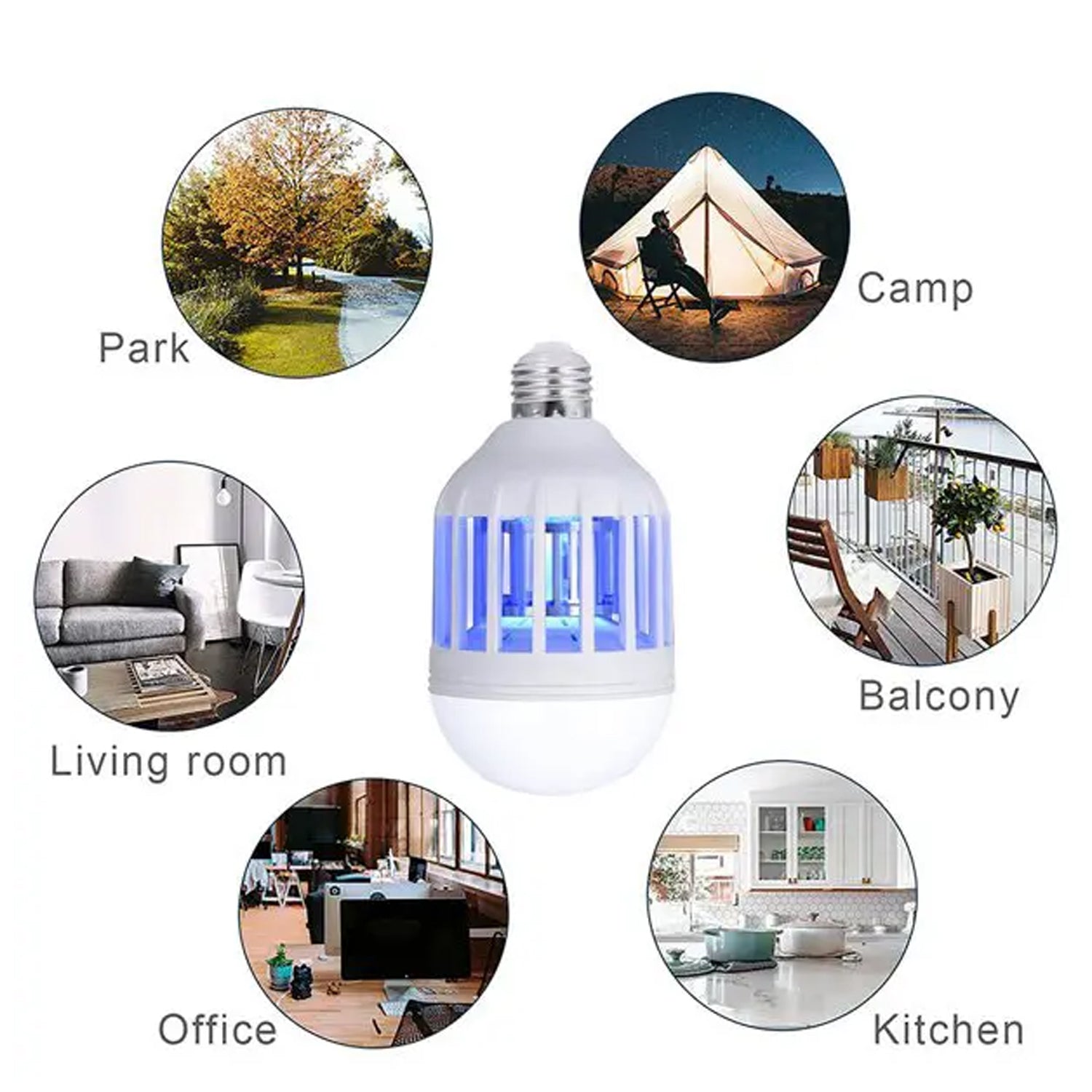 12W & 15W Mosquito Killer Lamp E27 Summer Moths Flying Insects Led Zapper Mosquito Killer Lamp Light Bulb Household