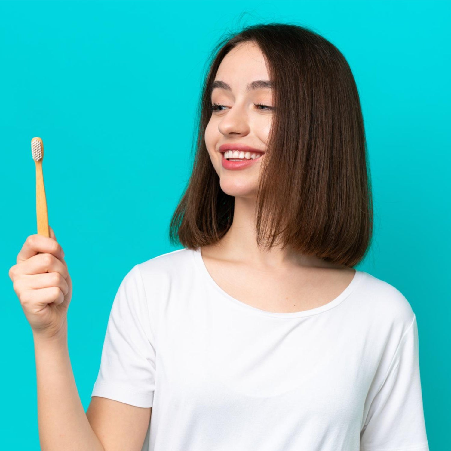 13080 Plastic Toothbrush With Plastic Round Box for Men and Women, Kids, Adults Plastic Toothbrush (10 pcs Set)