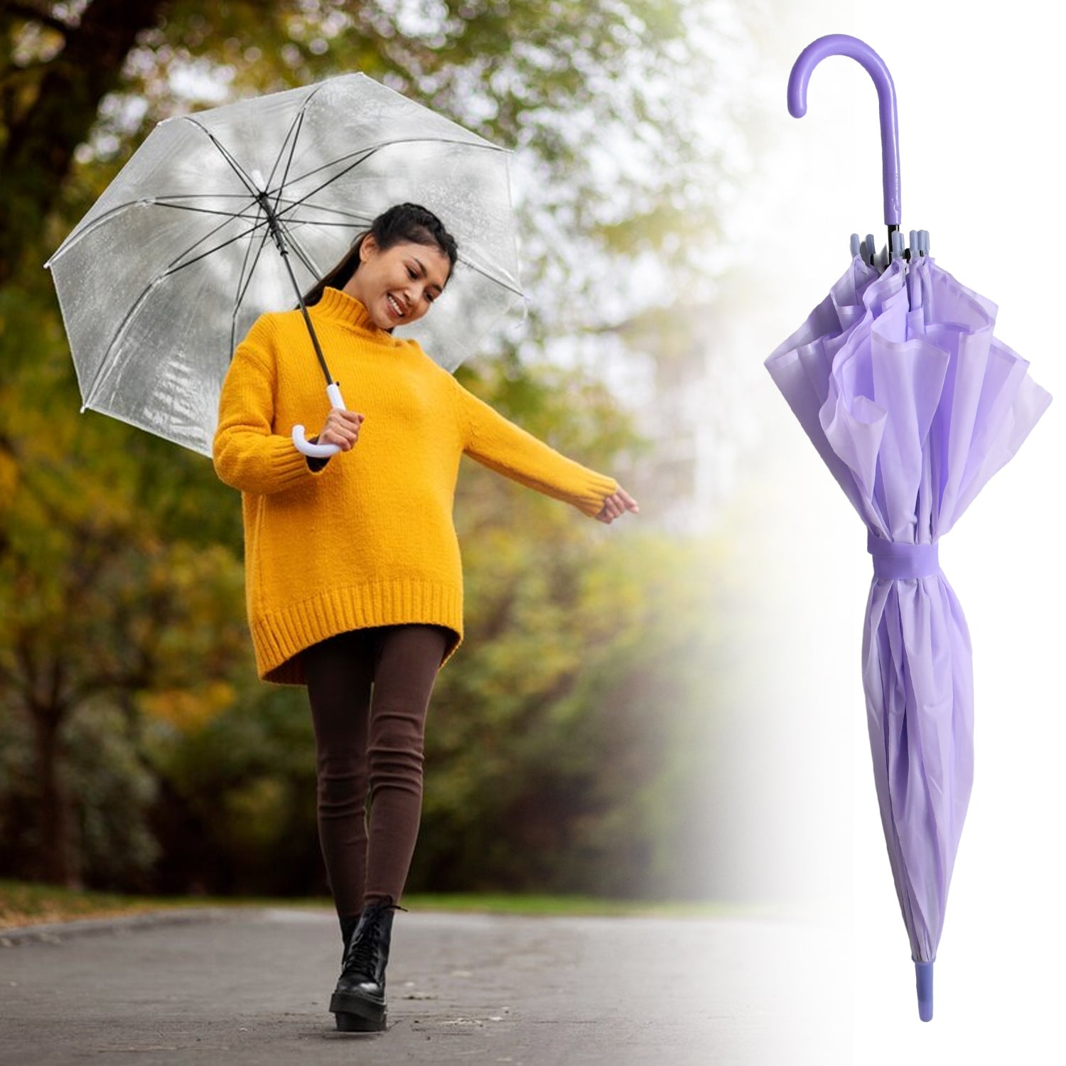 12741 Beautiful Umbrella Summer Sun and Rain Protection Foldable Cute Umbrella || UV Protection Rain Sun Umbrella || Travel Accessories || Umbrella for Children, Girls, and Boys (1 Pc)
