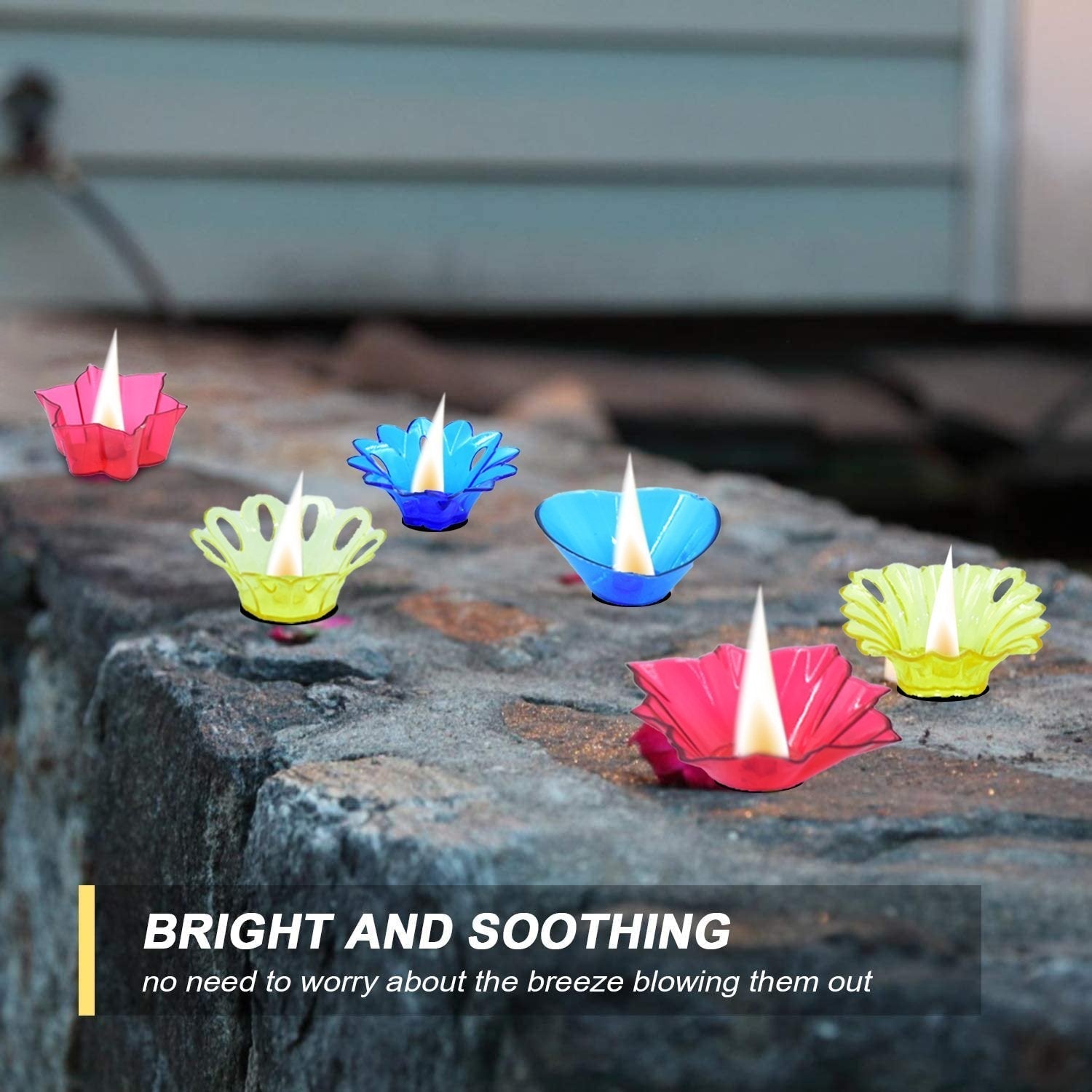 6004A Candle Cup with Multi Shape (Multicolor) (12 Pcs Set)