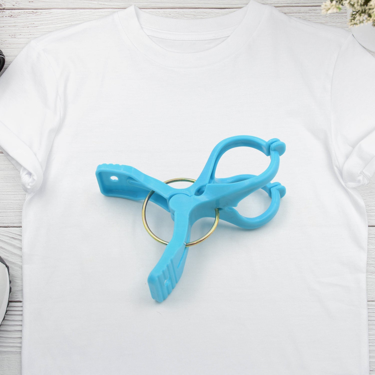 6998 Big Multifunction Plastic Heavy Quality Cloth Hanging Clips, Plastic Laundry Clothes Pins Set of 3 Pieces