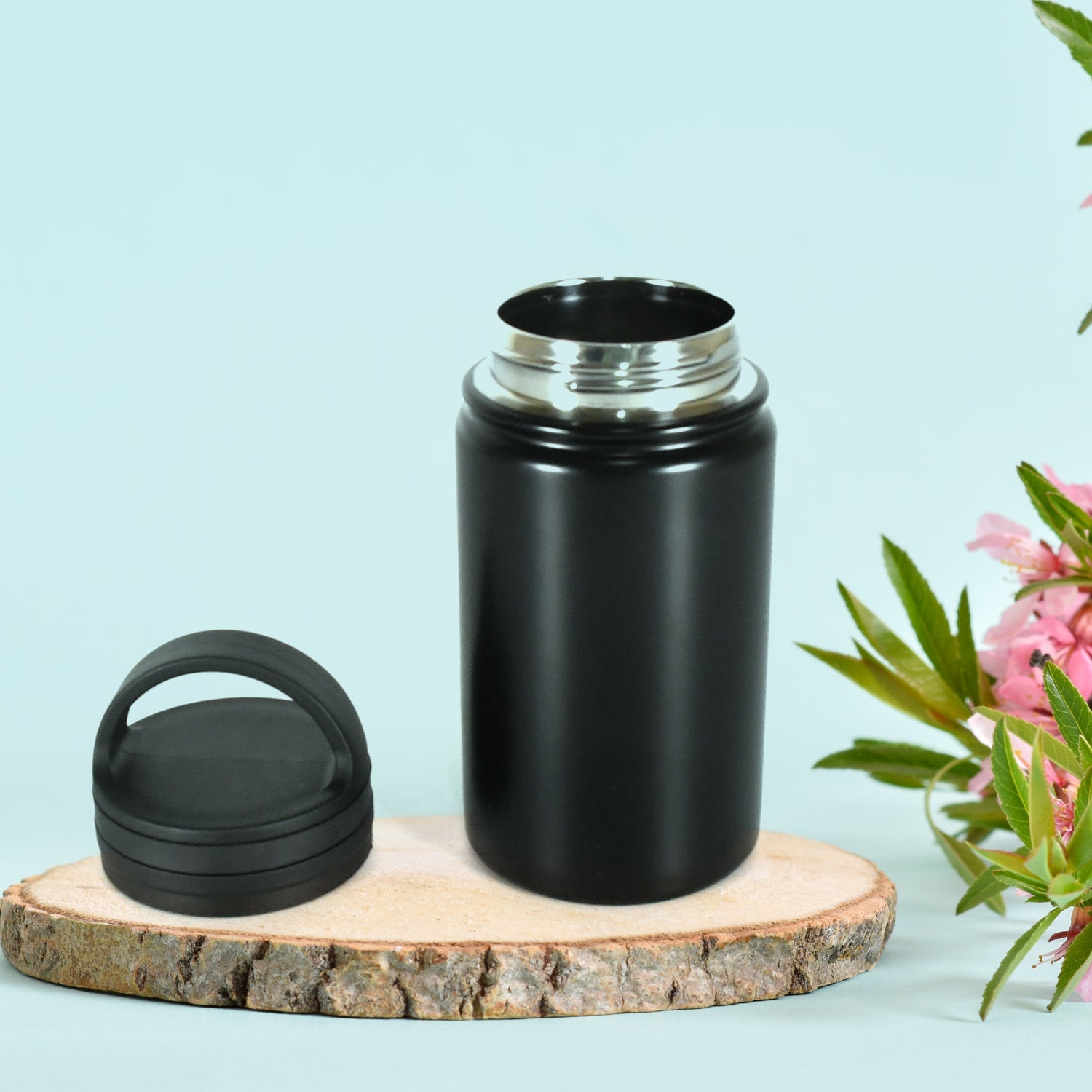 12689 Vacuum Stainless Steel Water Bottle With Carry Handle, Fridge Water Bottle, Leak Proof, Rust Proof, Cold & Hot | Leak Proof | Office Bottle | Gym | Home | Kitchen | Hiking | Trekking | Travel Bottle