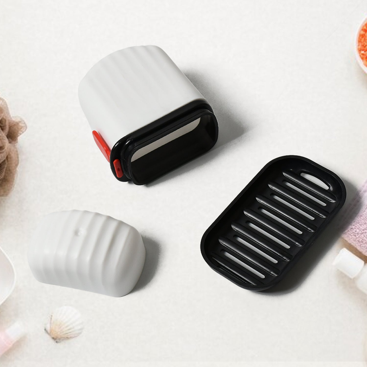 17895 Stylish and Practical Soap Holder for Travel Soap Box With Secure Seal and Non Leak Design Stylish Soap Box for Home, Bathroom, Hiking, Travel, Camping Capsule Soap Box (1 Pc)