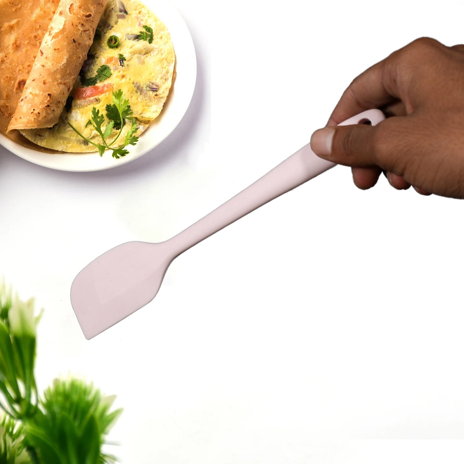 5423 Premium Silicone Spoon Spatula Heat Resistant Rubber Cooking Utensils Set, Seamless Design Baking kitchen Spatulas for Nonstick Cookware (28cm)