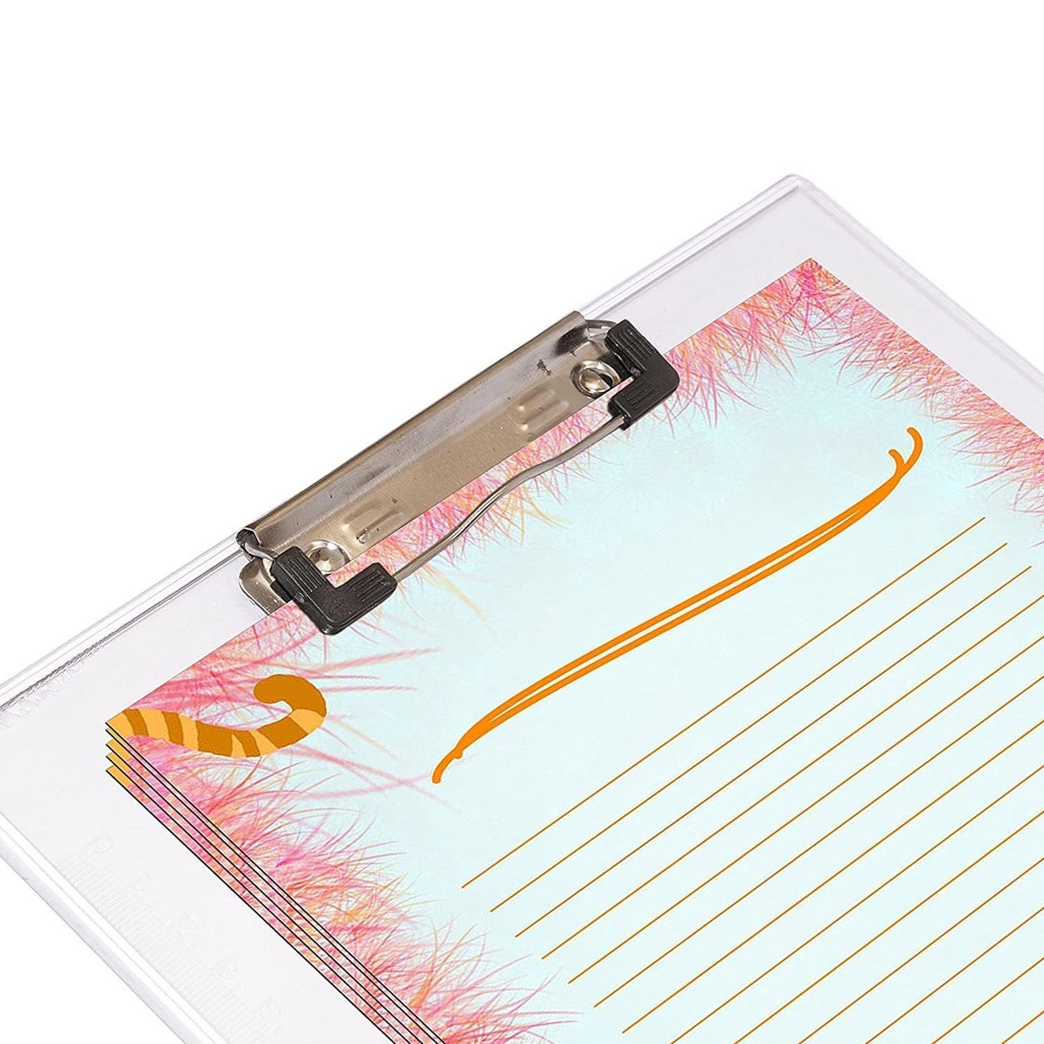 4080 Transparent Premium Exam Pad Best for Students in All Exams Unbreakable Flexible Board with a Centimeter Measuring Side Pad For School & Exam Use