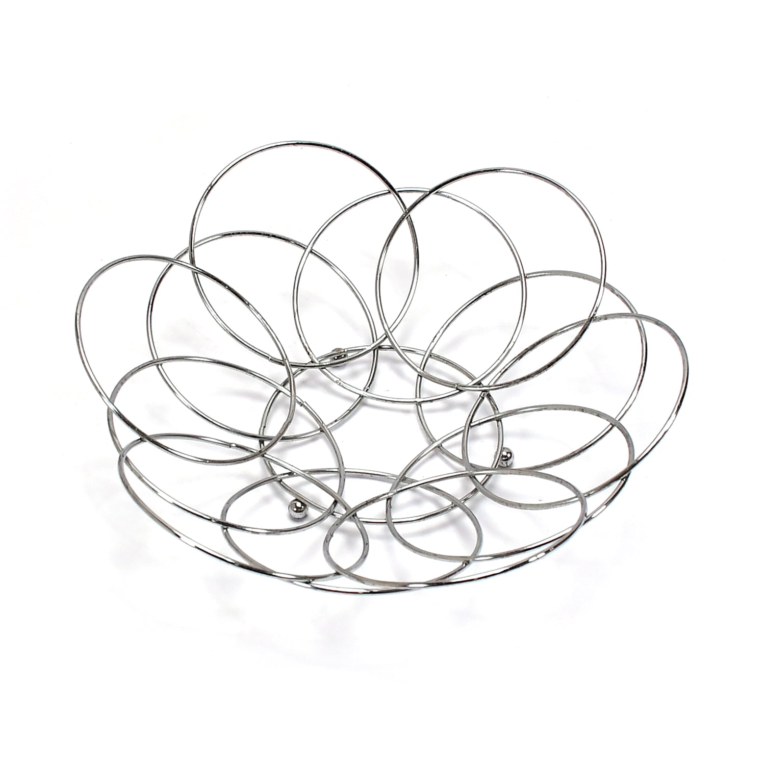 5189 Fruit Storage Bowl Steel 39cm For Kitchen & Home Use