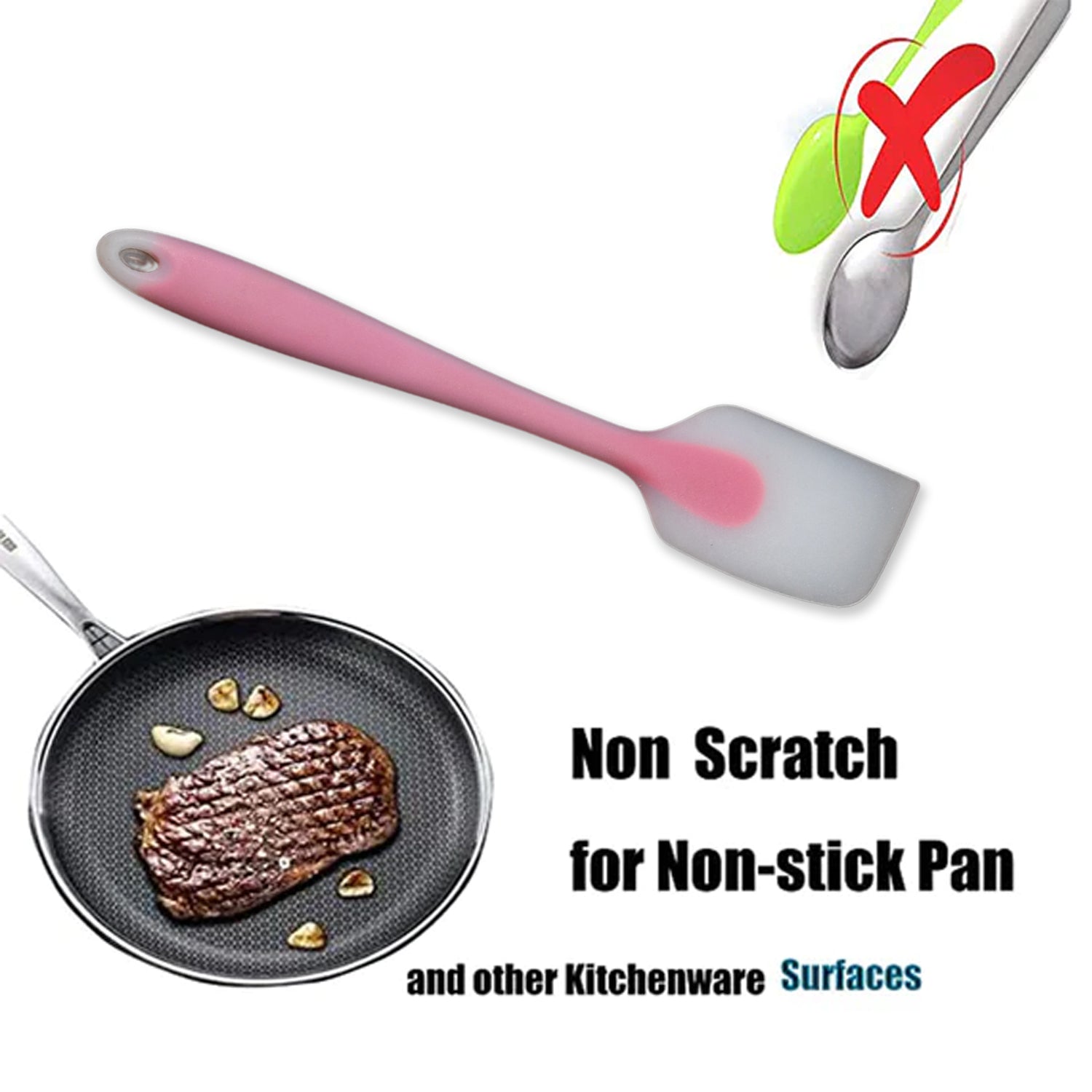 5427 Non-Stick Silicone Spatula, Heat Resistant Baking Spatula (21cm)