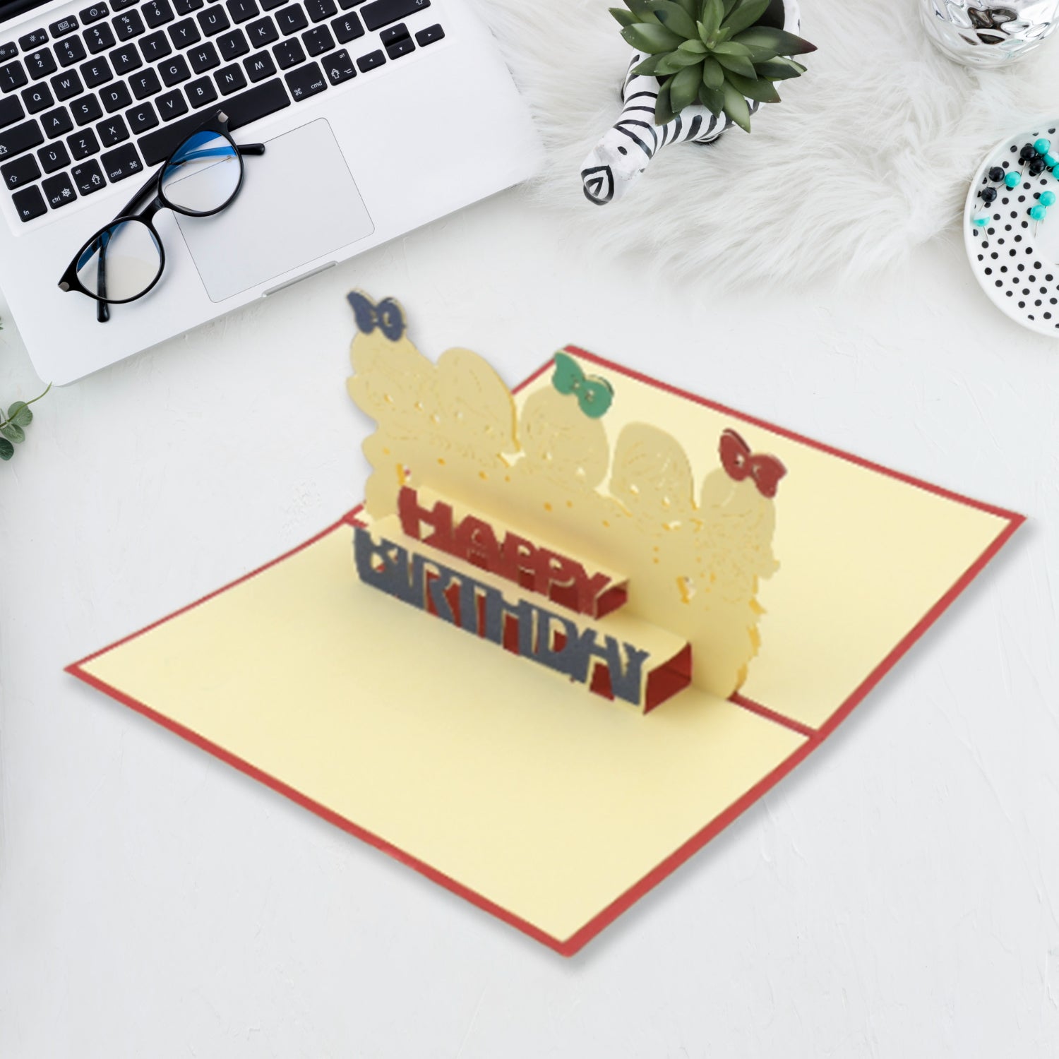 3D Paper Wish Card High Quality Paper Card All Design Card Good Wishing Card (All 3D Card Birthday, Christmas Card, Cartoon Card, Love Heart Card) (1 Pc)