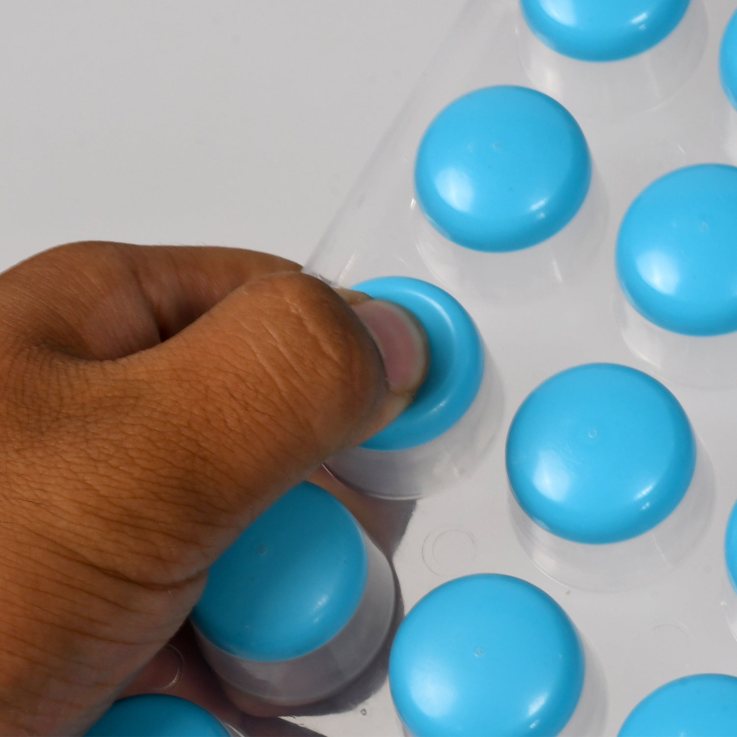 5353 Smart Push Pop Out Round Shape Mini Ice Cube Trays with Flexible Silicone Bottom | Round Shape Silicone Chocolate Mold Maker Ice Cube Tray Freeze Mold