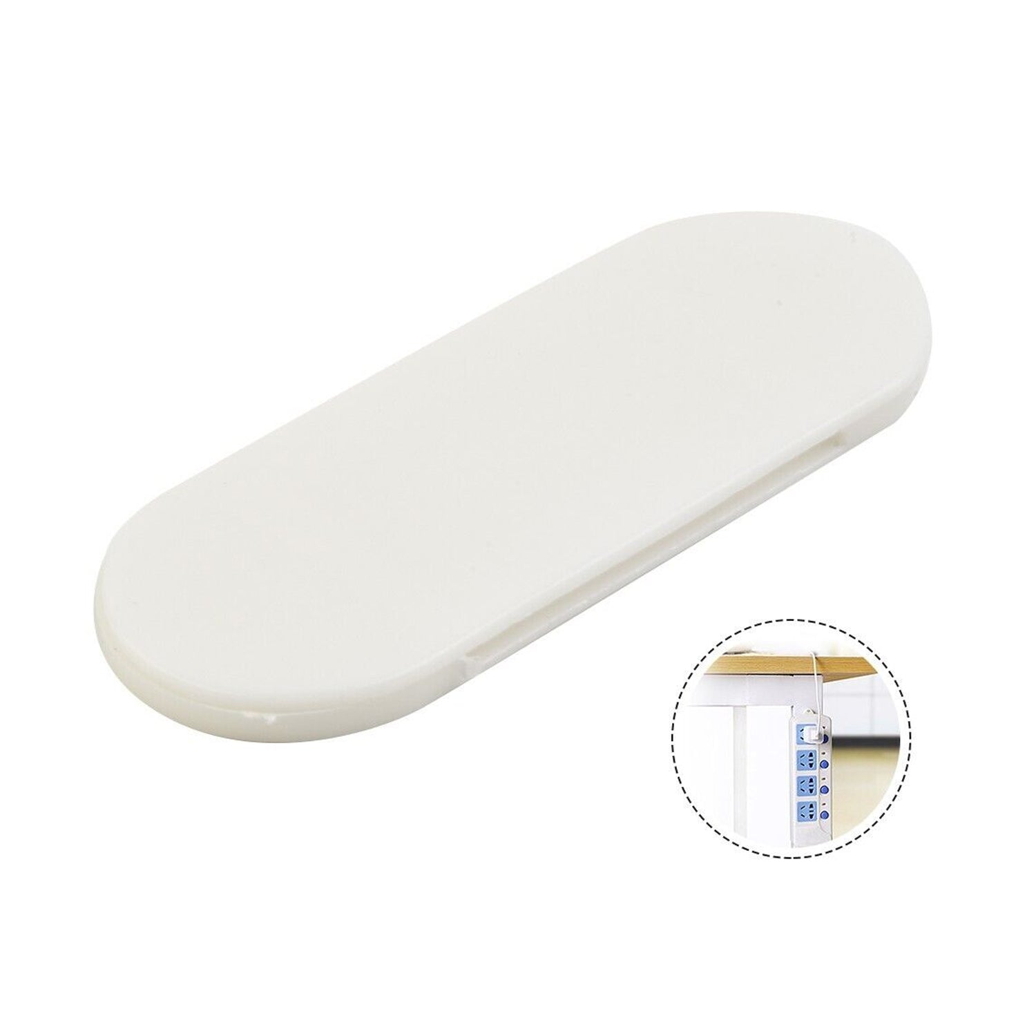 1212 Self Adhesive No Hole Wall Mount, Reusable, Non Residue Plug Organizer For Home Office & Multiuse Device, Wall Socket Holder Power Strip Holder Wall Mount Wall Hanging