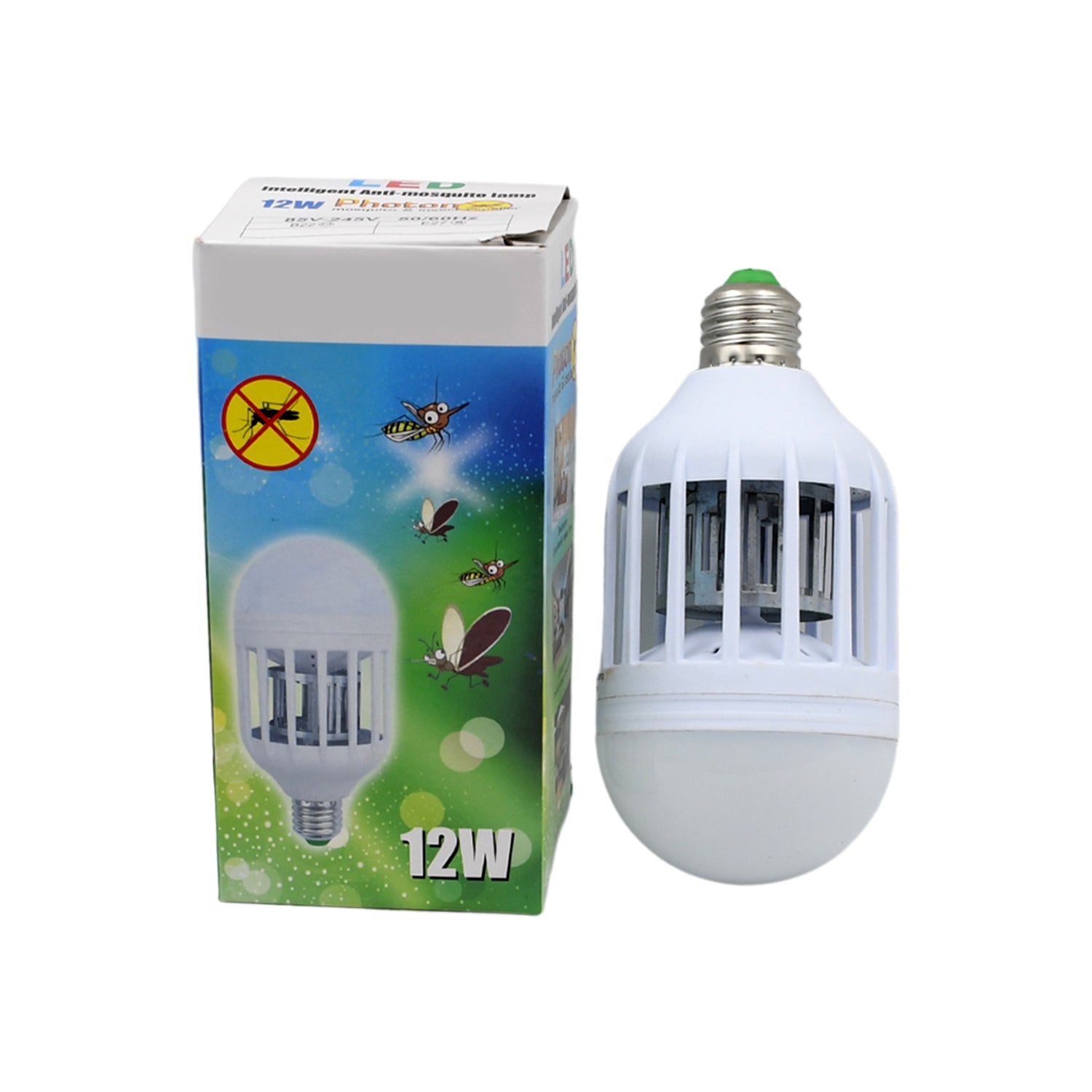 12W & 15W Mosquito Killer Lamp E27 Summer Moths Flying Insects Led Zapper Mosquito Killer Lamp Light Bulb Household