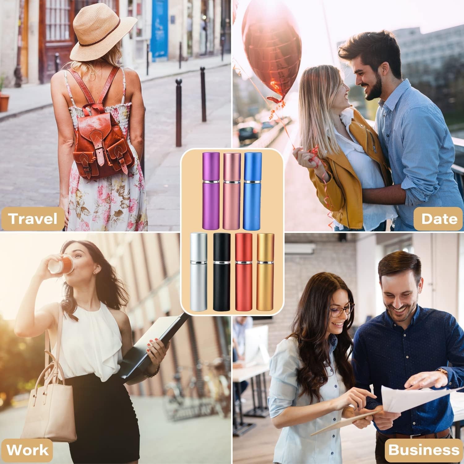 12717 Empty Spray / Perfume Bottle Refillable Fine Mist Perfume For Sanitizer Travel Beauty Makeup Perfume filler (1 Pc)