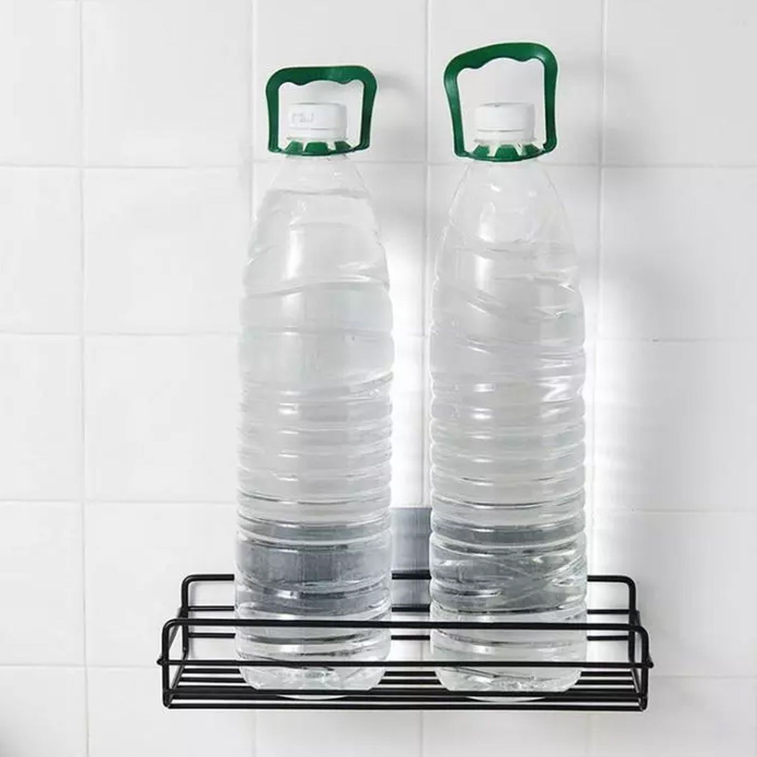 1764 Multipurpose Wall Mount Metal Bathroom Shelf and Rack for Home and Kitchen.