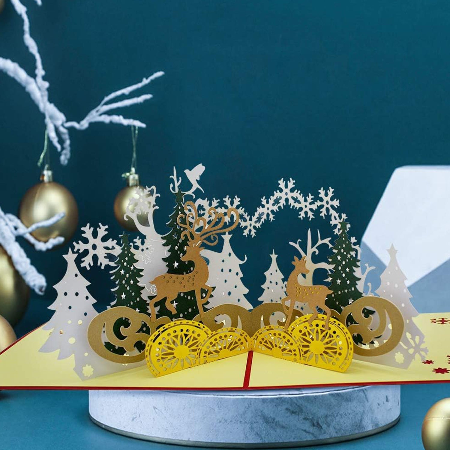 3D Paper Wish Card High Quality Paper Card All Design Card Good Wishing Card (All 3D Card Birthday, Christmas Card, Cartoon Card, Love Heart Card) (1 Pc)