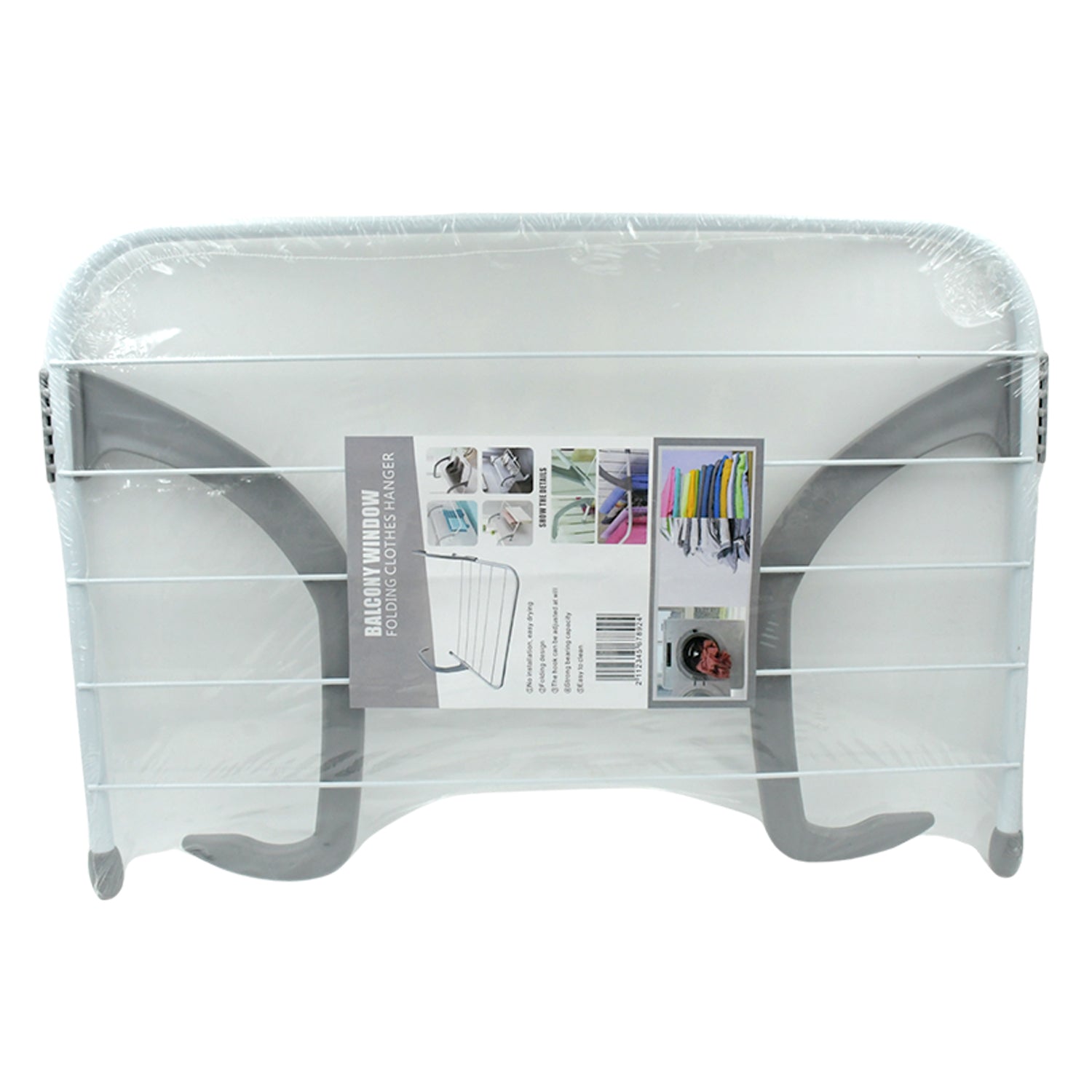 6123 Metal Steel Folding Drying Rack for Clothes Balcony Laundry Hanger for Small Clothes Drying Hanger Metal Clothes Drying Stand, Socks and Plant Storage Holder Outdoor / Indoor Clothes-Towel Drying Rack Hanging on The Door Bathroom (50x35 Cm)