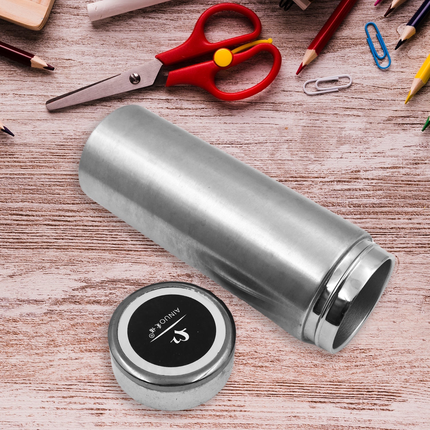 8366 Multifunctional Double-Wall Thermos Water Bottles, Spill Proof with Leakproof Drinking Cup for Office Mug, Home, Travel, School