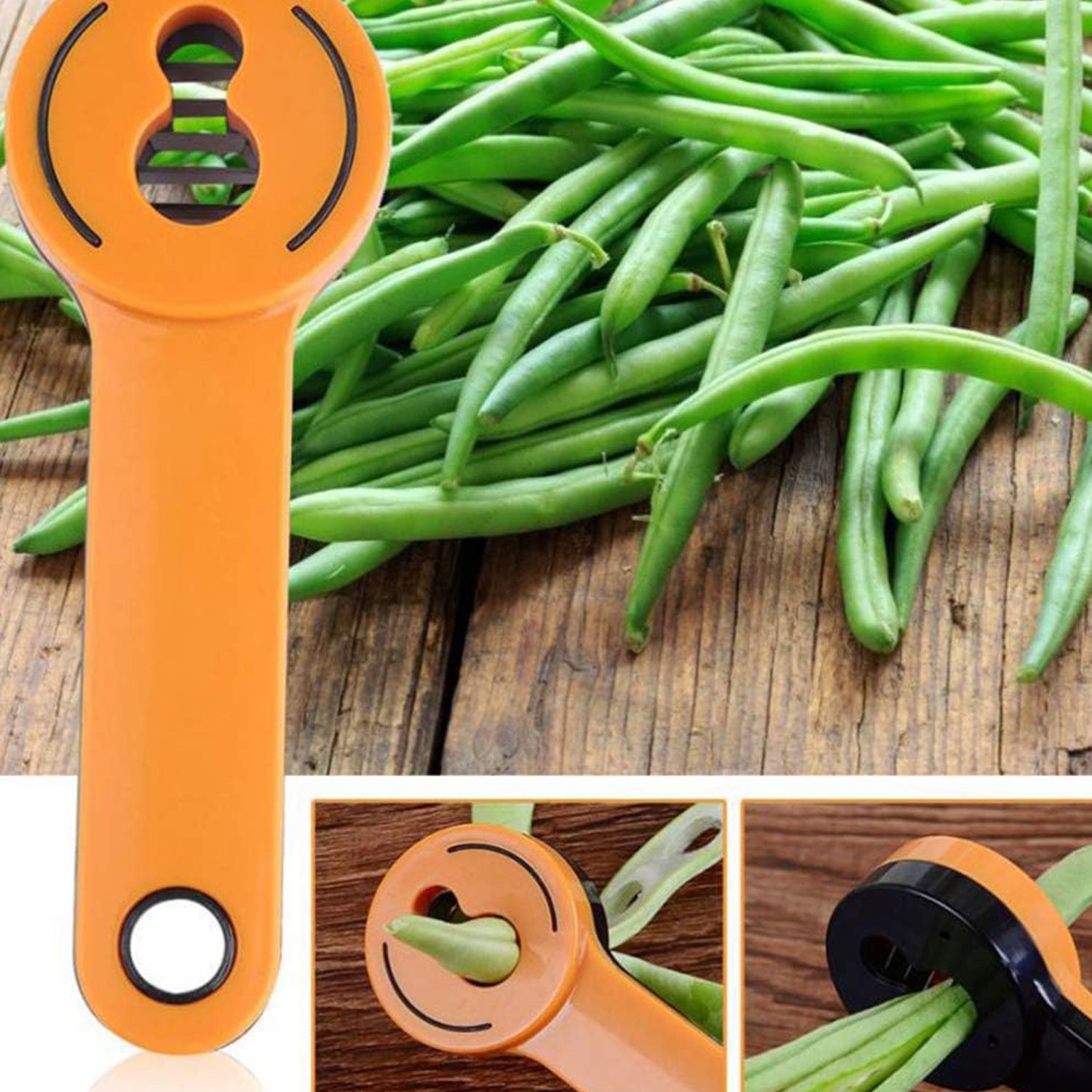 5499 Bean Slicer Cutter Stringer Remover Peeler French Style Green Vegetable Runner Slicer Kitchen Slicer Fruit Shredders Gadget Green Kitchen Cutter Slicer Slicer Grater Cutter Bean (1Pc)