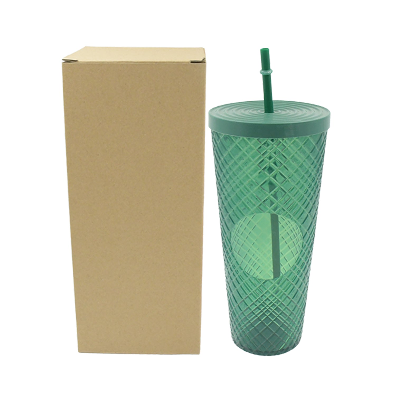 7249 Cup with Straw & LED Lighting Reusable Matte Studded Tumbler with Leak Proof Lid Water Cup Travel Mug Coffee Ice Water Bottle Double Walled Insulated Tumbler BPA Free (1 Pc)