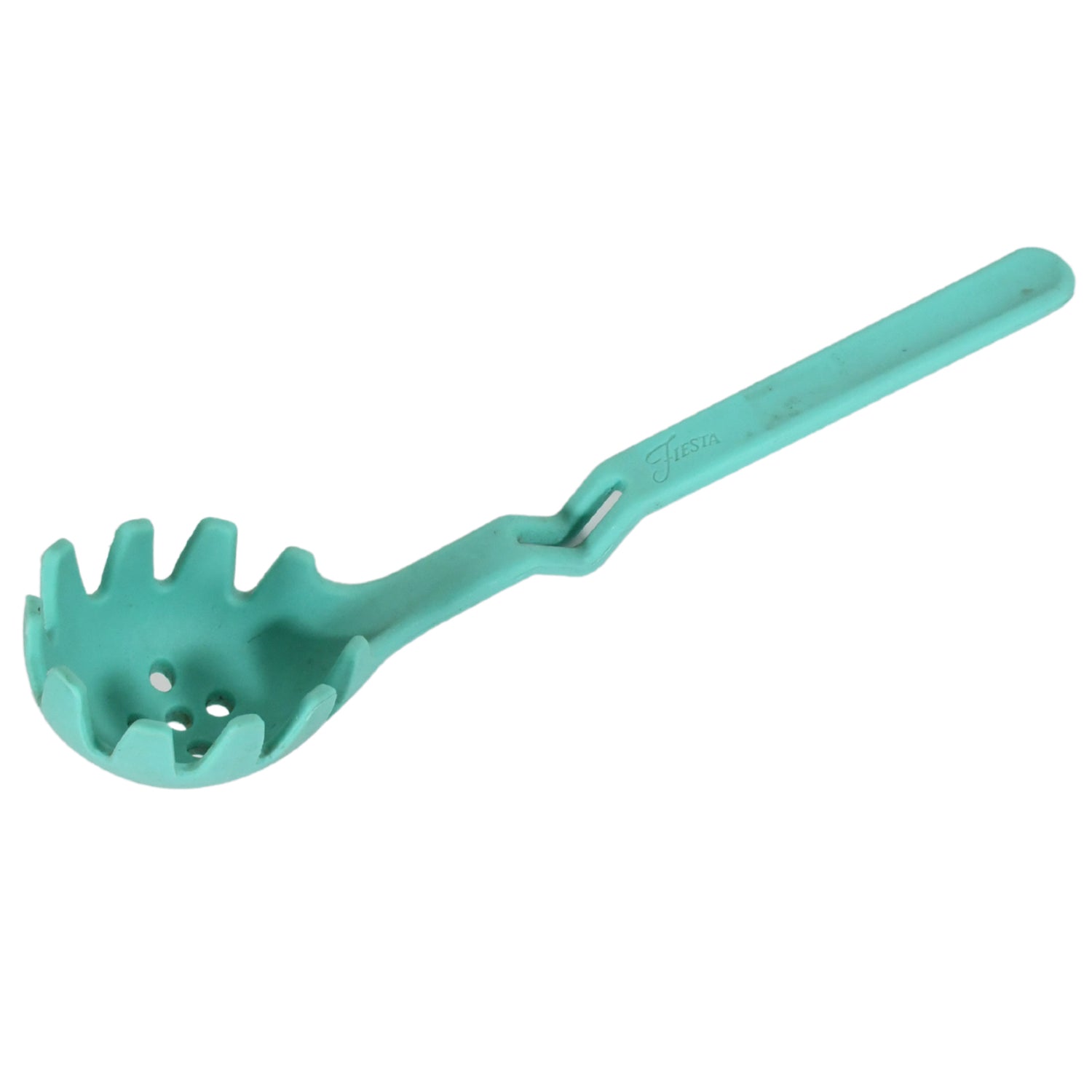 8537 Premium XL Silicone Pasta Fork, High Heat Resistant to 600°F, Hygienic One Piece Design, Spaghetti Strainer & Server Spoon