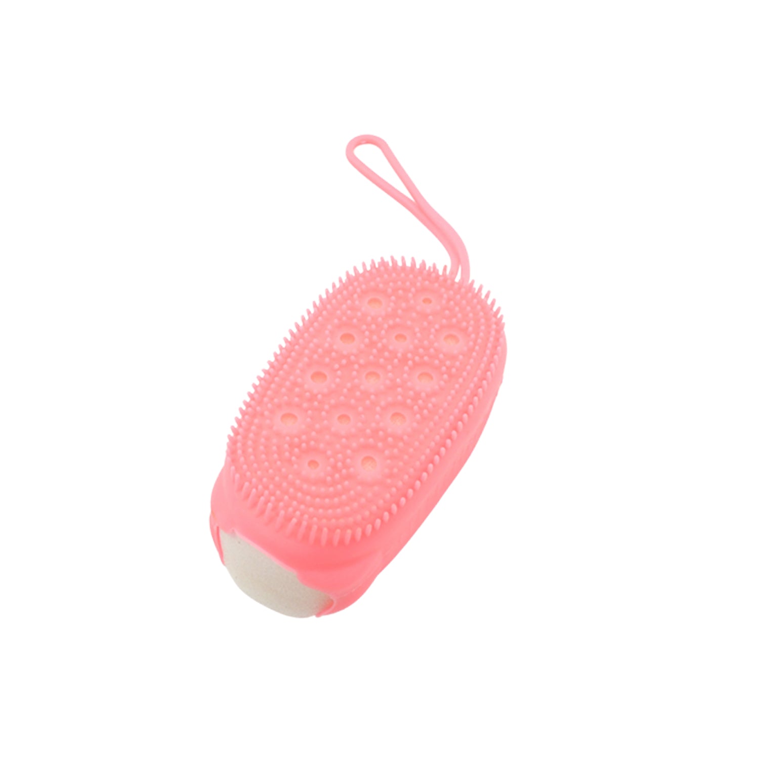 1436 Silicone Super Soft Silicone Bath Brush Double-Sided Body Scrubber Brush for Deep Cleasing Exfoliating, Ultra-Soft Scrubber(1 pc)