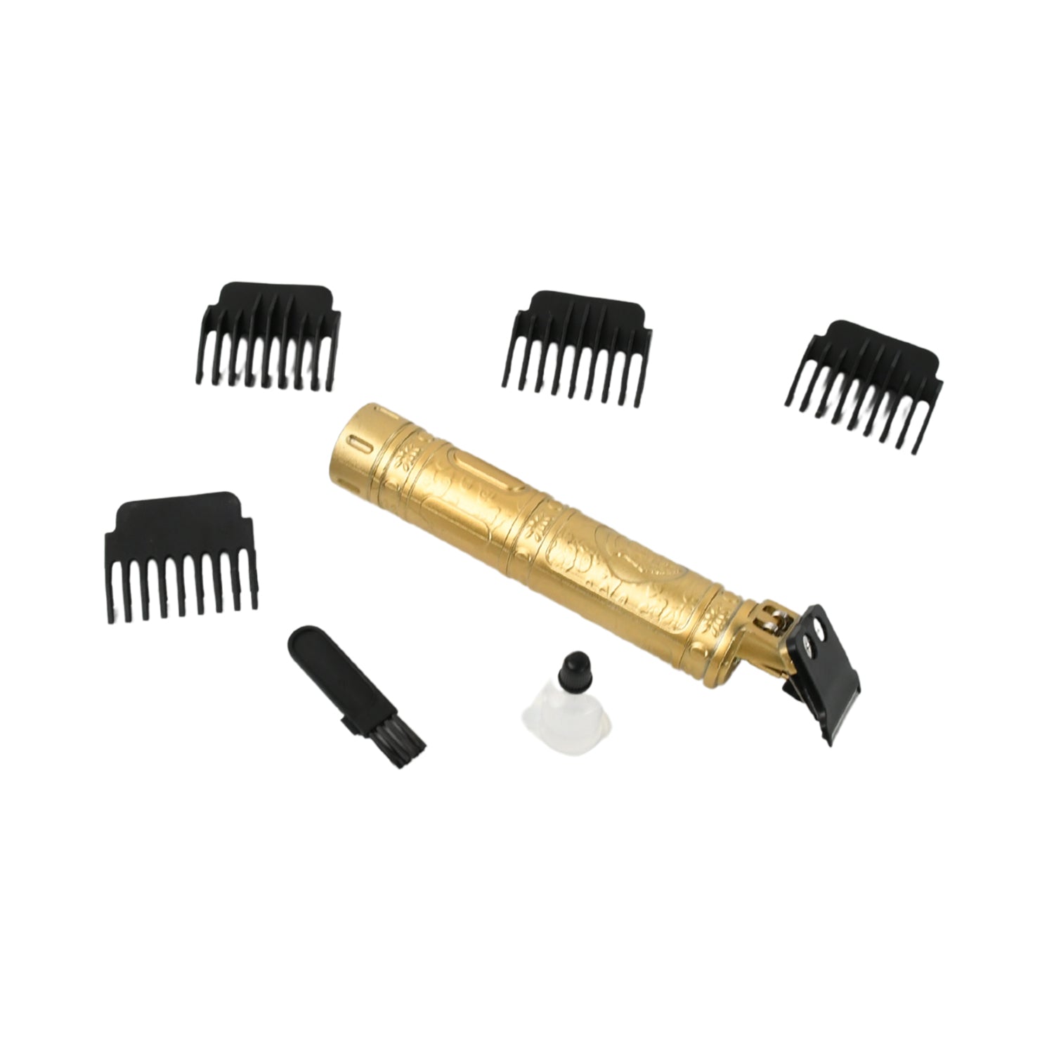 12839 Plastic Body Hair Trimmer for Men Hairstyle Trimmer, Professional Hair Clipper, Electric Shaving machine dry shaving for men - hair shaving and trimming beard With 4 adjustable blade clipper, Oil, Cleaning Brush