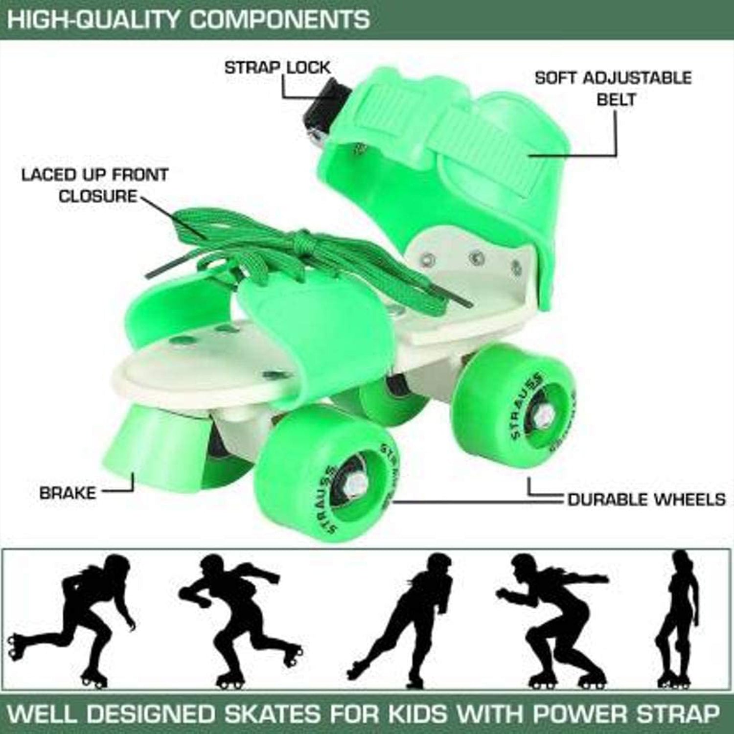 7592 Roller Skates for Kids, Very Adjustable & Comfortable to Use / Roller Skate, Skating / (Pair of 1)
