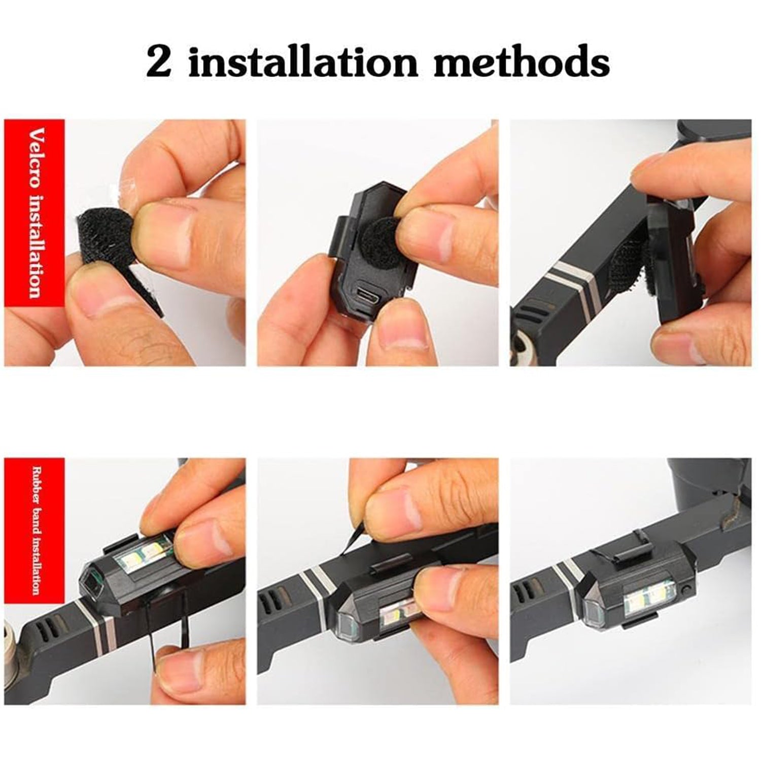 7497 Mini LED Strobe Lights, Waterproof Lights, Lightweight RGB LED Lights Drone Strobe Lights Veicle Anti-Collision Strobe Light Bike Motocycle Lights USB Recharge Multi-colors