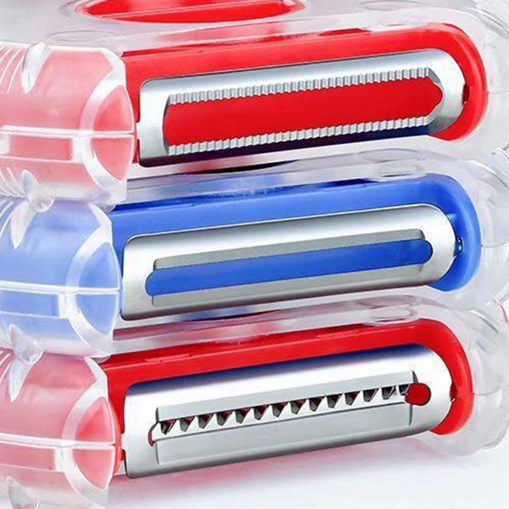 2937 3 in 1 Multi Function Three Use Rotary Hanging Round Planer Peeler and Cutter Vegetable Slicer Kitchen Tools Kitchen Gadgets