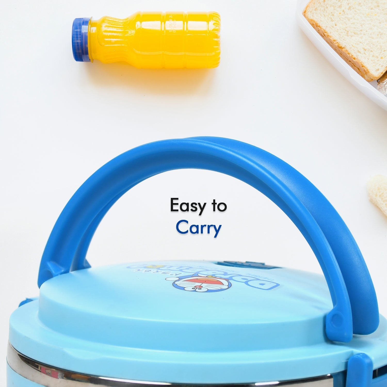 2874A Single Layer Doraemon Steel Lunch Box High Quality Premium Lunch Box For Office & School Use