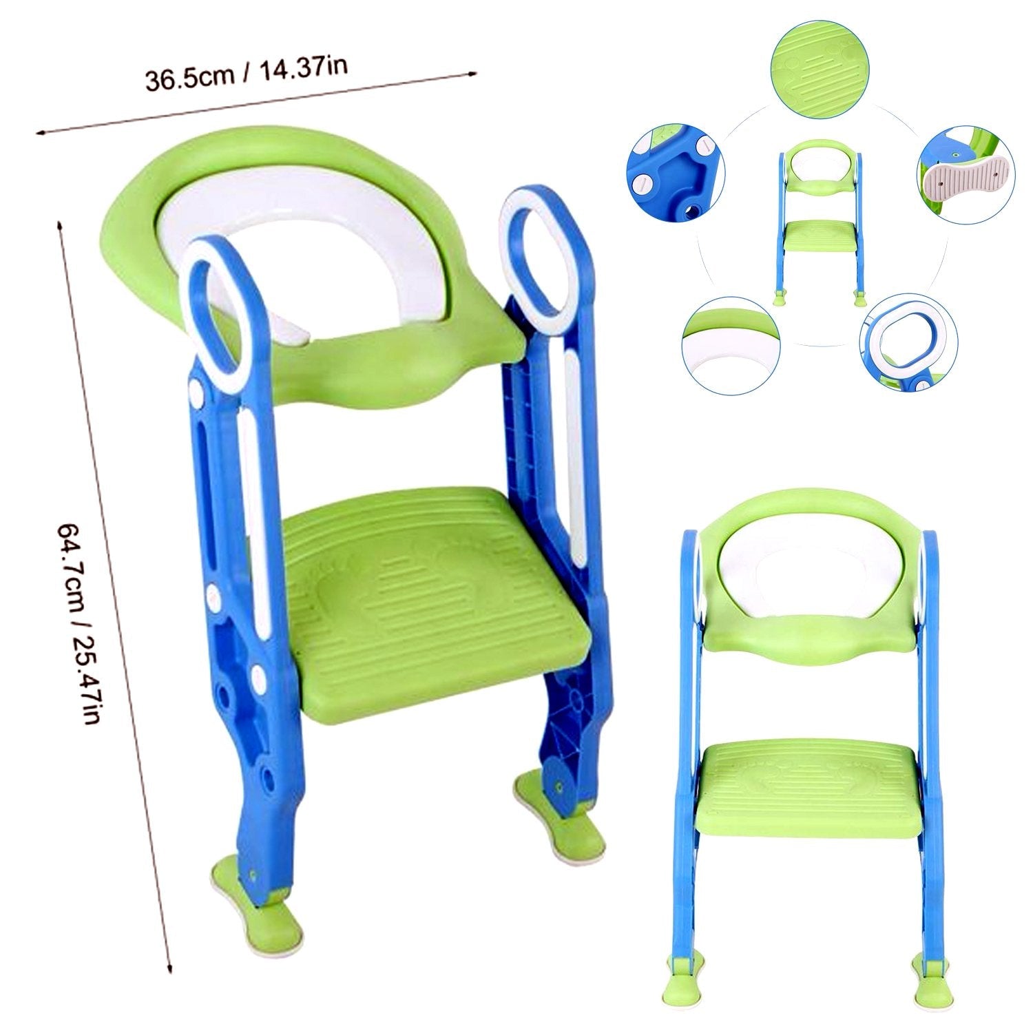 1483 2 in 1 Training Foldable Ladder Potty Toilet Seat for Kids -----