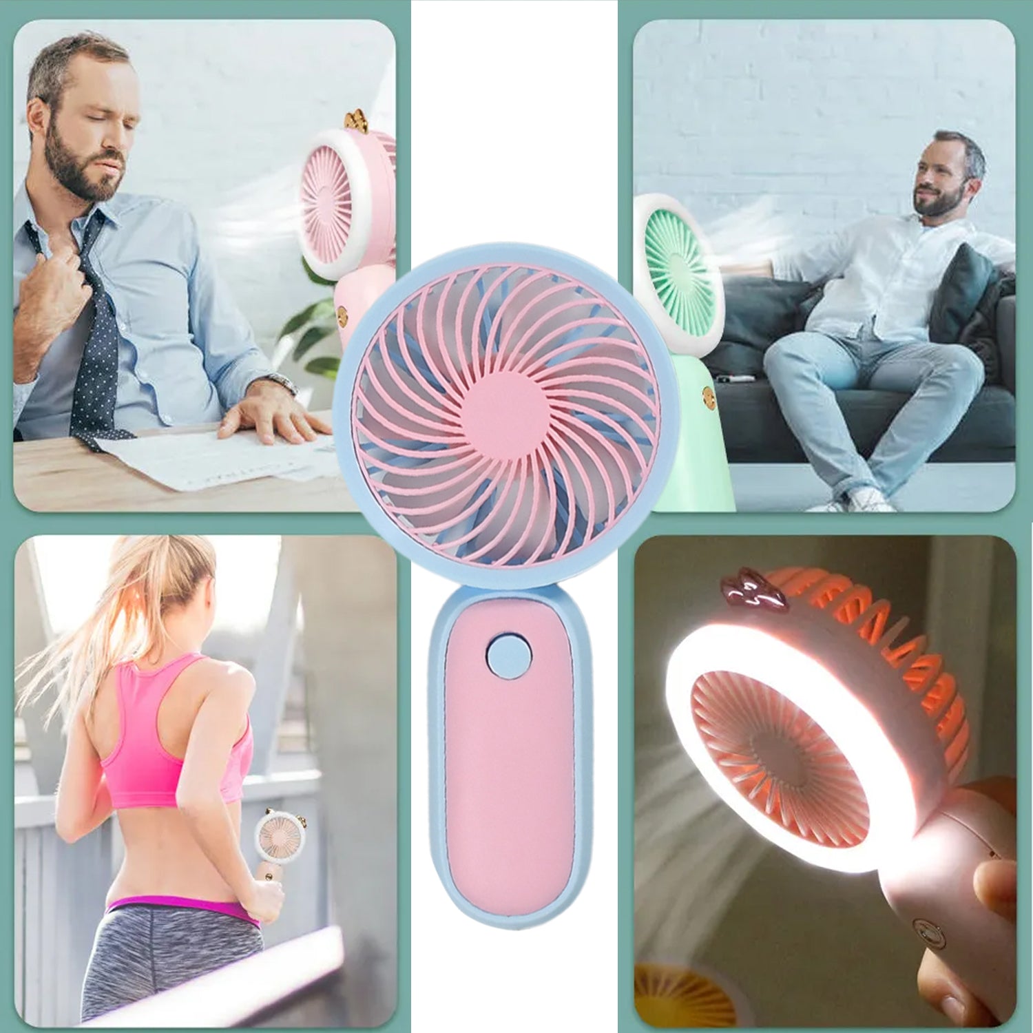 4800 Mini Handheld Fan Portable Rechargeable Mini Fan Easy to Carry, for Home, Office, Travel and Outdoor Use