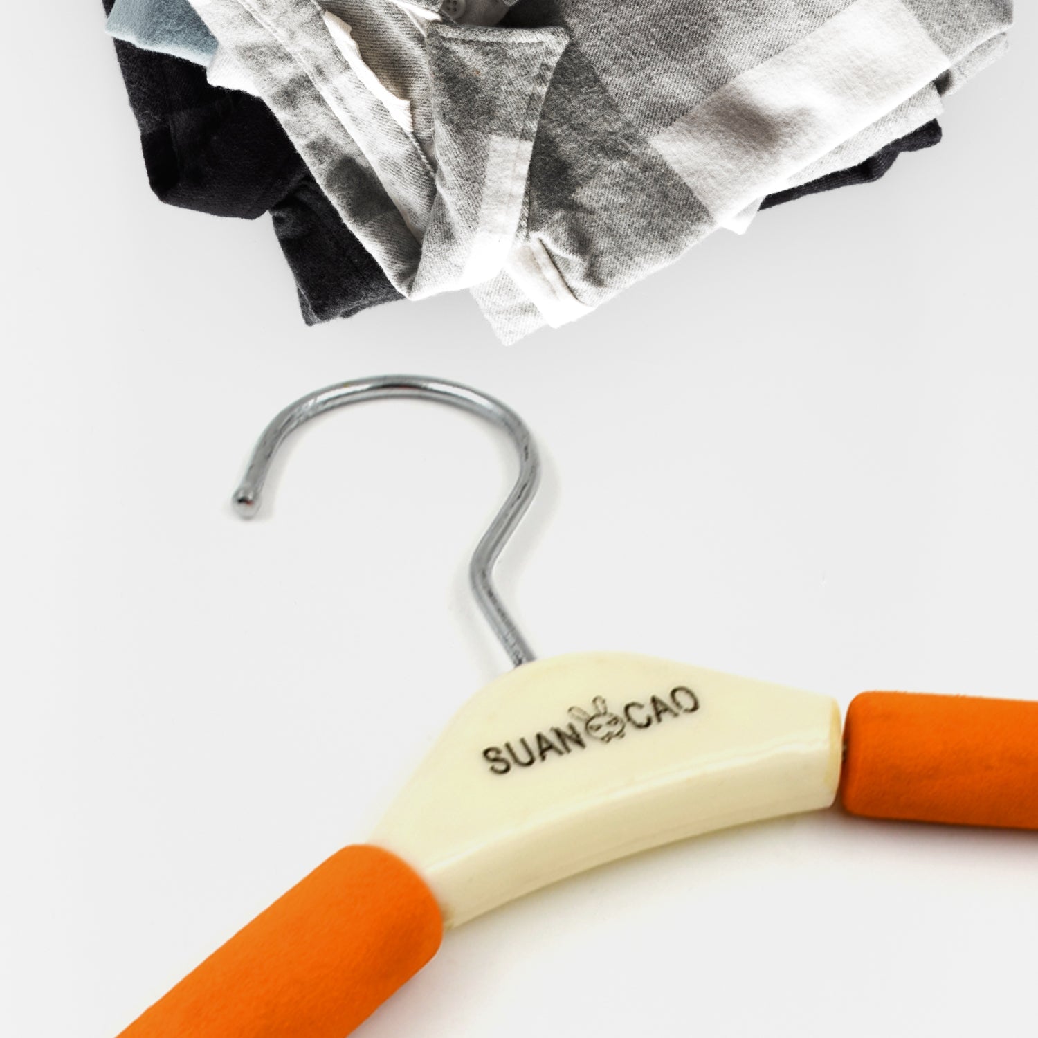 Solid Sponge Hanger Non-Slip Hanger Home No Trace Clothes Hanging Pants Clip Clothing Store Hangers, Clothes Hanger for Closet Wedding Dress Women, Men, Children Clothing (1 Pc / Mix Color)