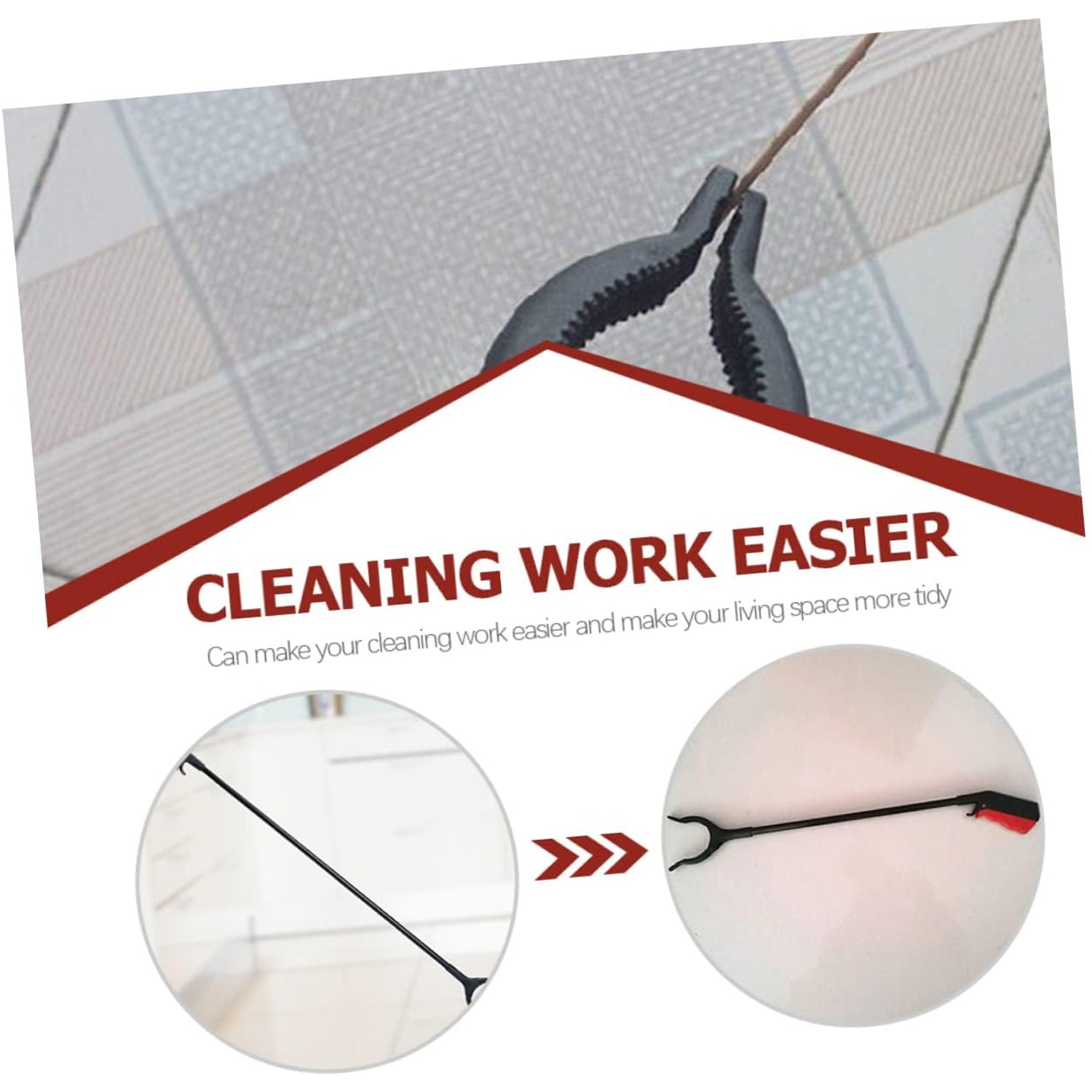 7514 Extra Long Pickup Aid Trash Picker Upper, Rotating Hand, Heavy Duty Grip Arm - Reaching Assist for Litter, Elderly, Garden Disabled, Handicap Arm