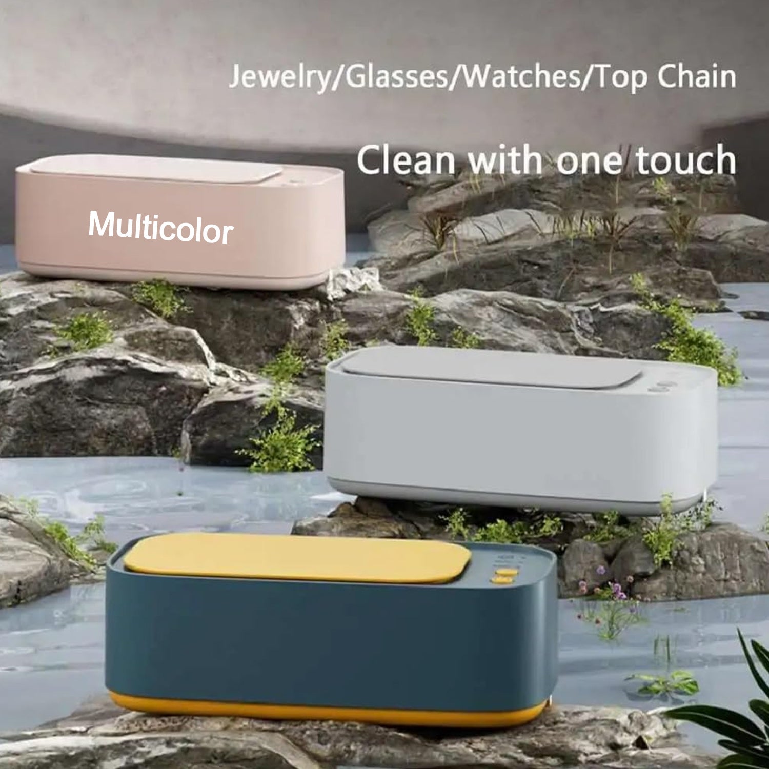 12916 Ultrasonic Jewelry, Cleaner, Ultrasonic Cleaning Machine, Portable Jewelry Cleaning Machine for Jewelry, Ring, Silver, Retainer, Glasses, Watches, Coins, High Frequency Vibration Machine google/ optical cleaner machine (USB Operated)