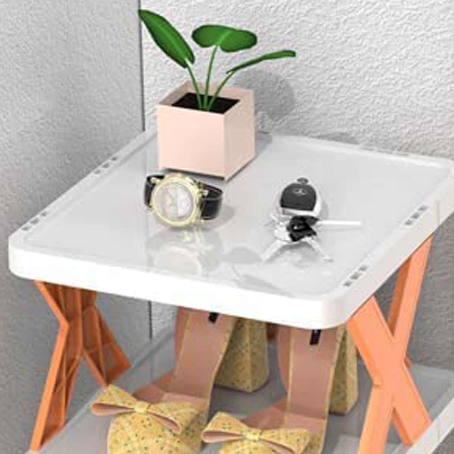 9054A 6 LAYER SHOE RACK DESIGN LIGHTWEIGHT ADJUSTABLE PLASTIC FOLDABLE SHOE CABINET STORAGE PORTABLE FOLDING SPACE SAVING SHOE ORGANIZER HOME AND OFFICE