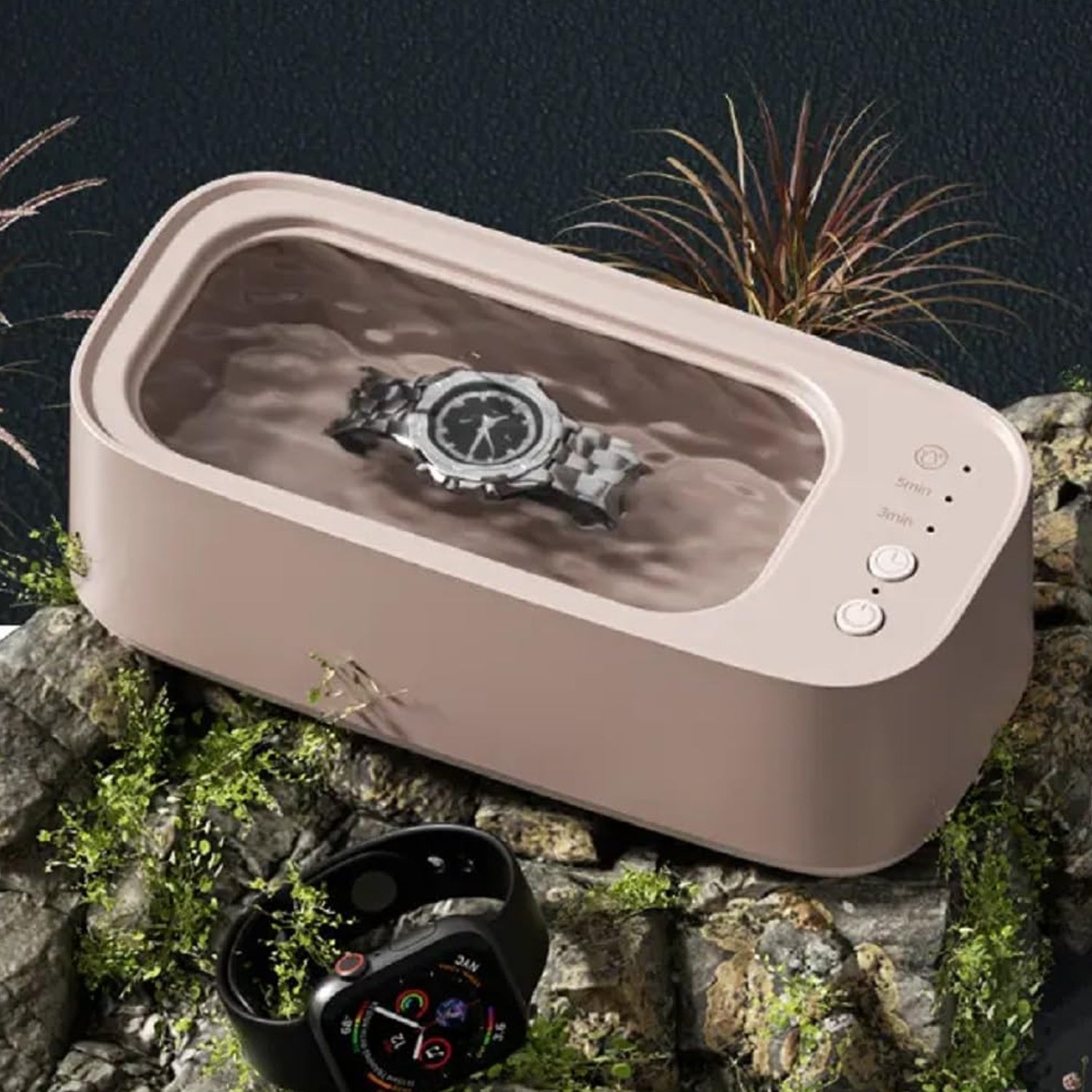 12916 Ultrasonic Jewelry, Cleaner, Ultrasonic Cleaning Machine, Portable Jewelry Cleaning Machine for Jewelry, Ring, Silver, Retainer, Glasses, Watches, Coins, High Frequency Vibration Machine google/ optical cleaner machine (USB Operated)