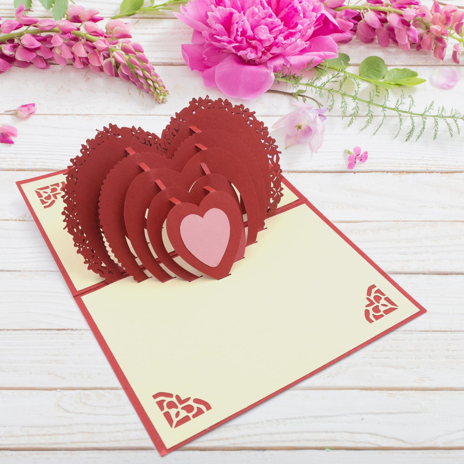 3D Paper Wish Card High Quality Paper Card All Design Card Good Wishing Card (All 3D Card Birthday, Christmas Card, Cartoon Card, Love Heart Card) (1 Pc)