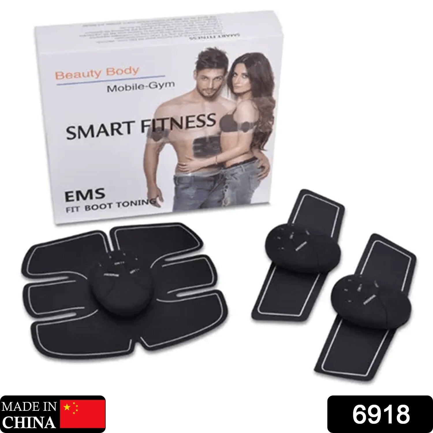 6918 6 Pack abs stimulator Wireless Abdominal and Muscle Exerciser Training Device Body Massager/6 pack abs stimulator charging battery/mart Fitness Abs Maker/Exerciser Training Device