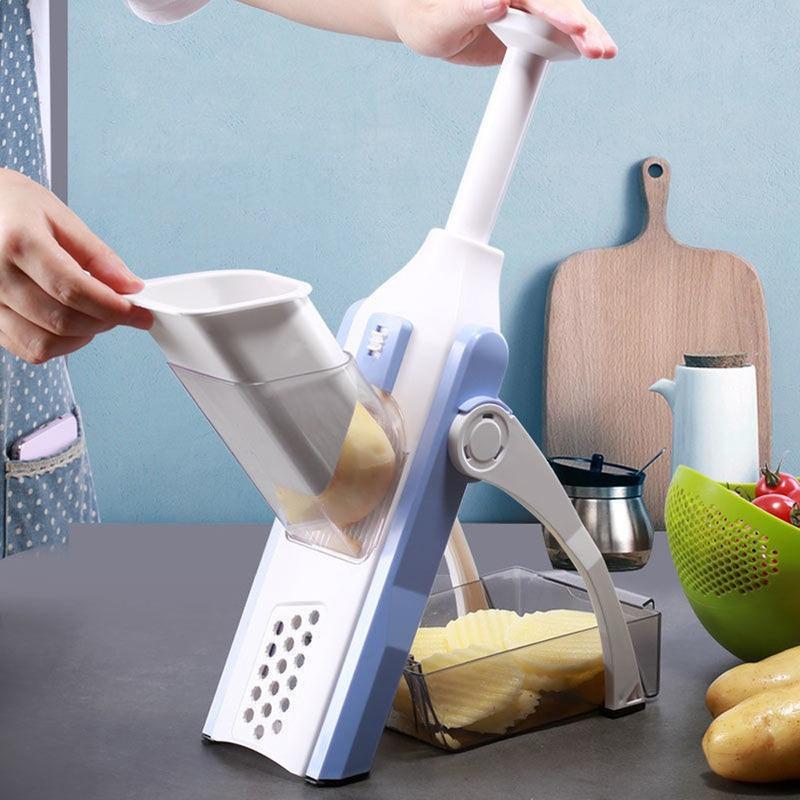 2803A MULTI FUNCTIONAL TIME SAVING ADJUSTABLE HAND PRESS VEGETABLES CHOPPER