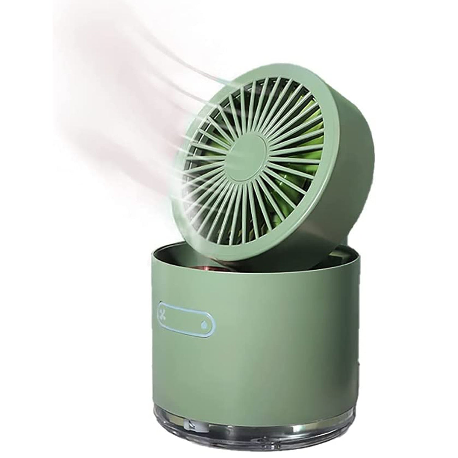 7615 Mini Desktop Cooling Fan, Automatic Shaking Head Rotating Spray humidifier Fan Water Cooling Small Fan Desktop Mini air Conditioning Fan with Small Water Tank