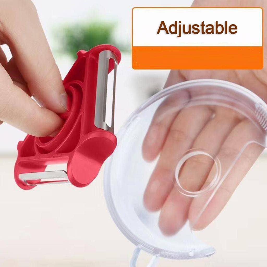 2937 3 in 1 Multi Function Three Use Rotary Hanging Round Planer Peeler and Cutter Vegetable Slicer Kitchen Tools Kitchen Gadgets