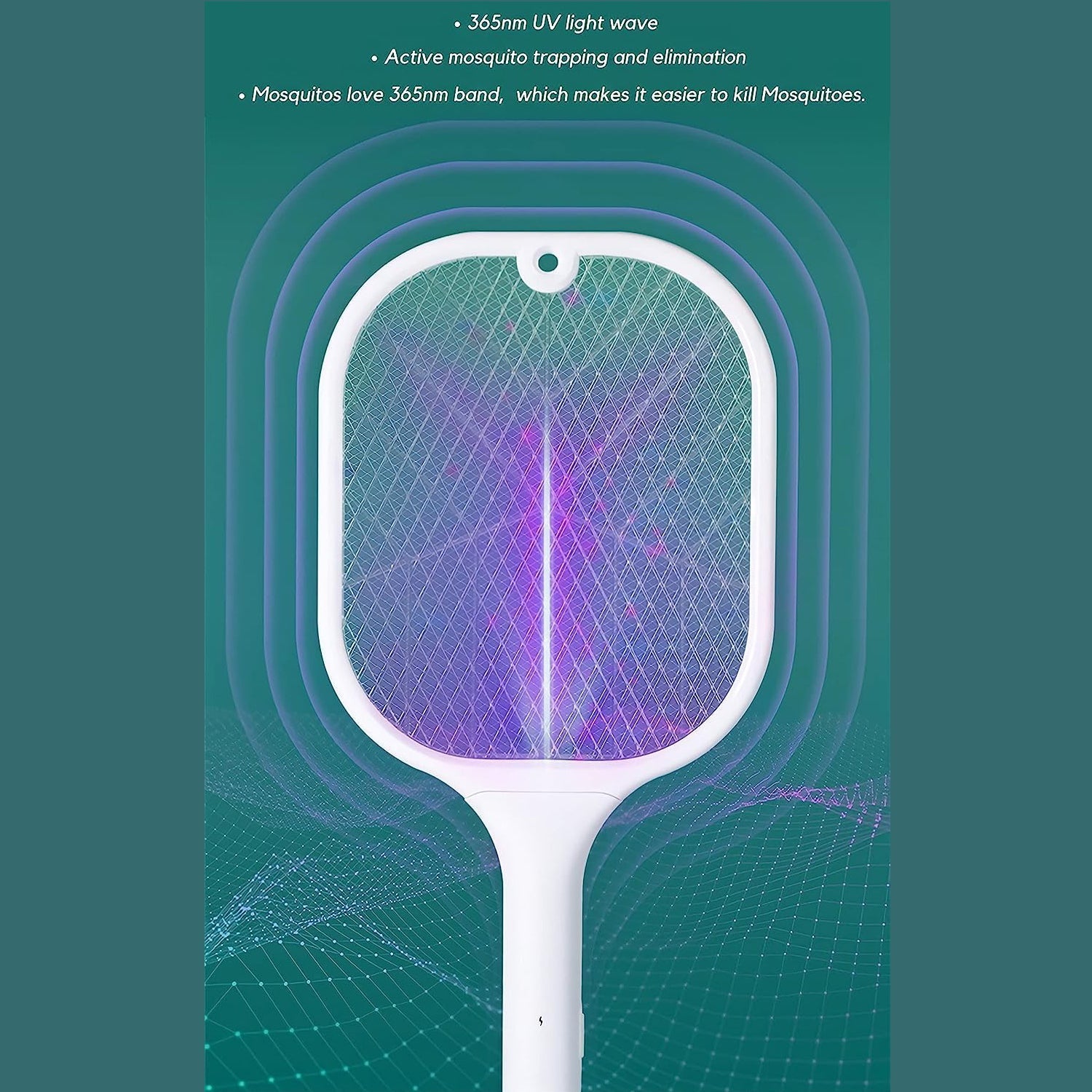 1747 Mosquito Killer Racket | Rechargeable Automatic Electric Fly Swatter | Mosquito Zapper Racket with UV Light Lamp | Mosquito Swatter with USB Charging Base | Electric Insect Killer Racket Machine Bat