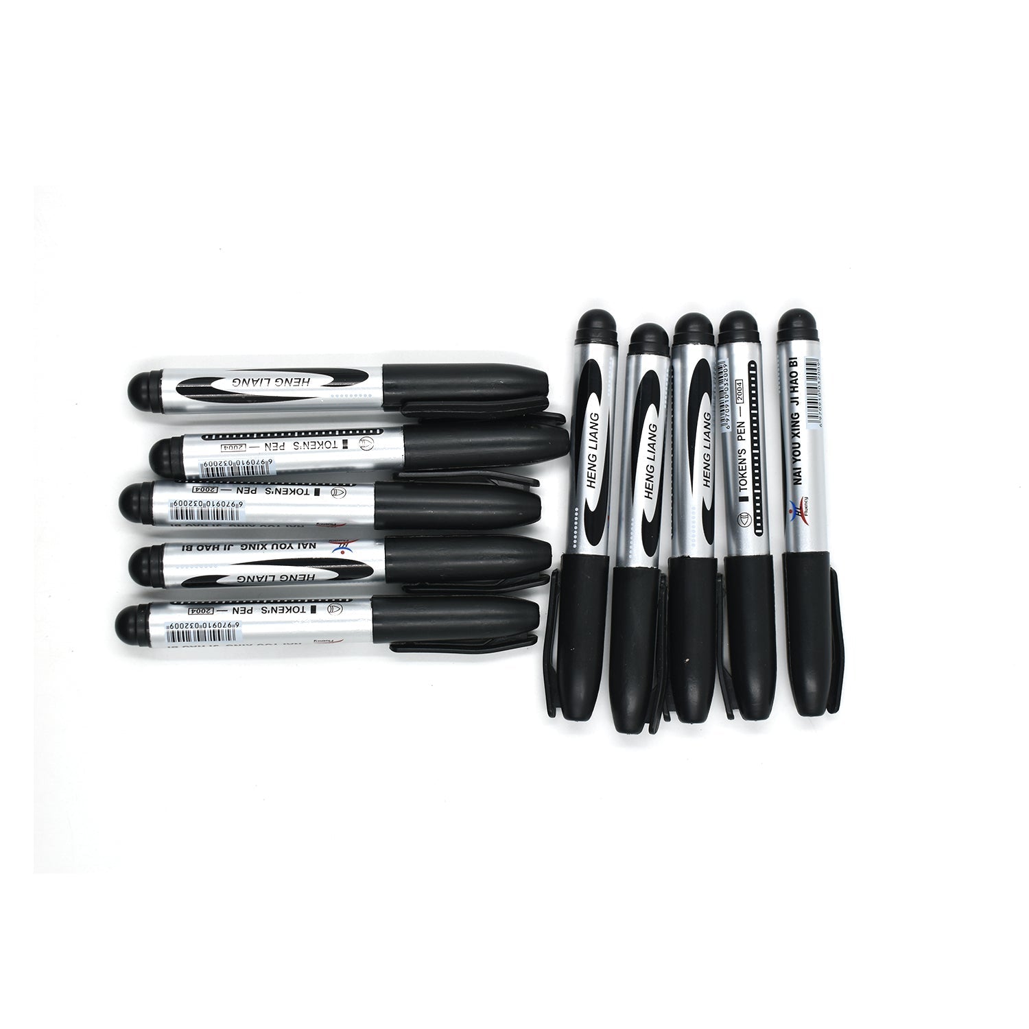 9018 10 Pc Black Marker used in all kinds of school, college and official places for studies and teaching among the students.
