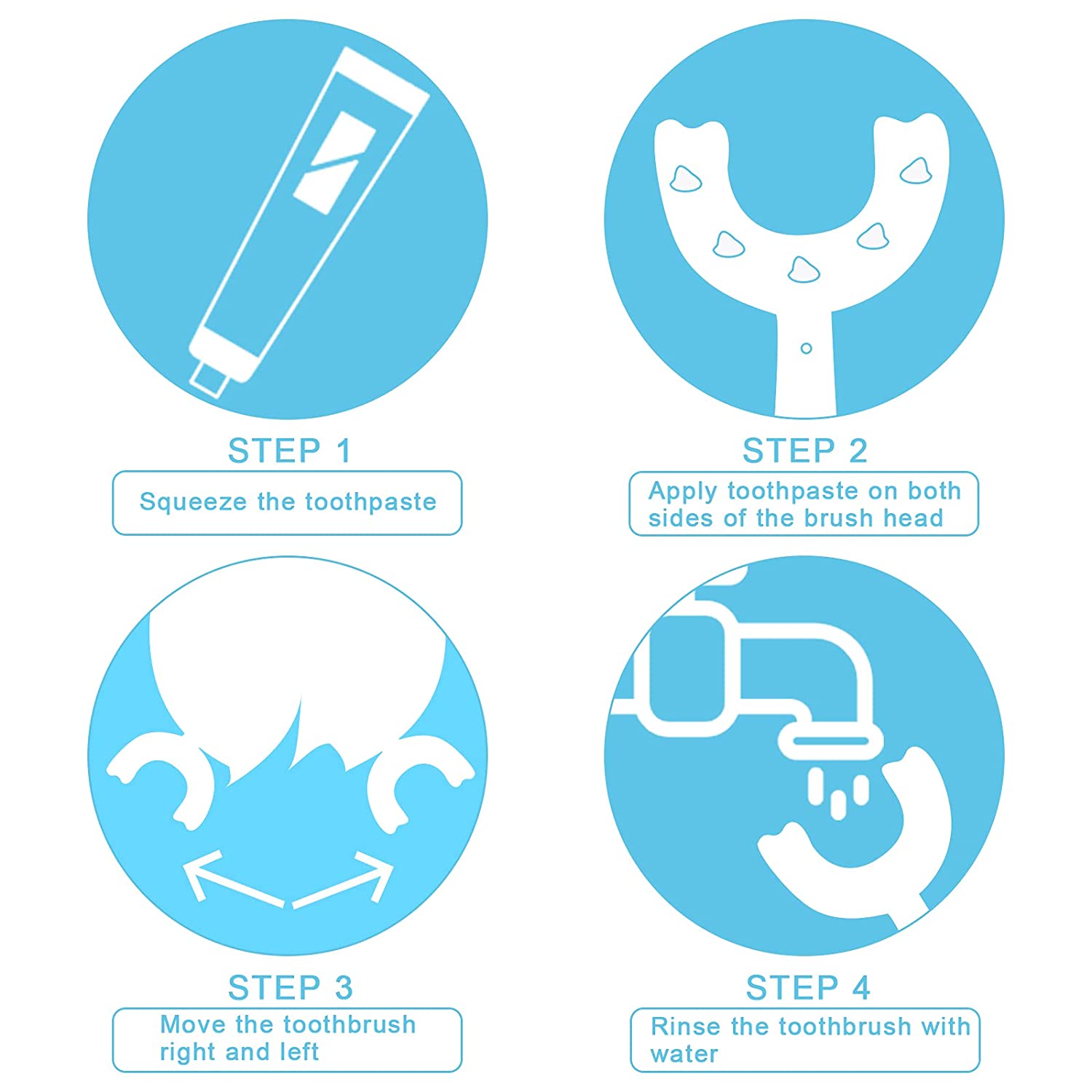 4773 Kids U Shaped Large Tooth Brush used in all kinds of household bathroom places for washing teeth of kids, toddlers and children’s easily and comfortably.